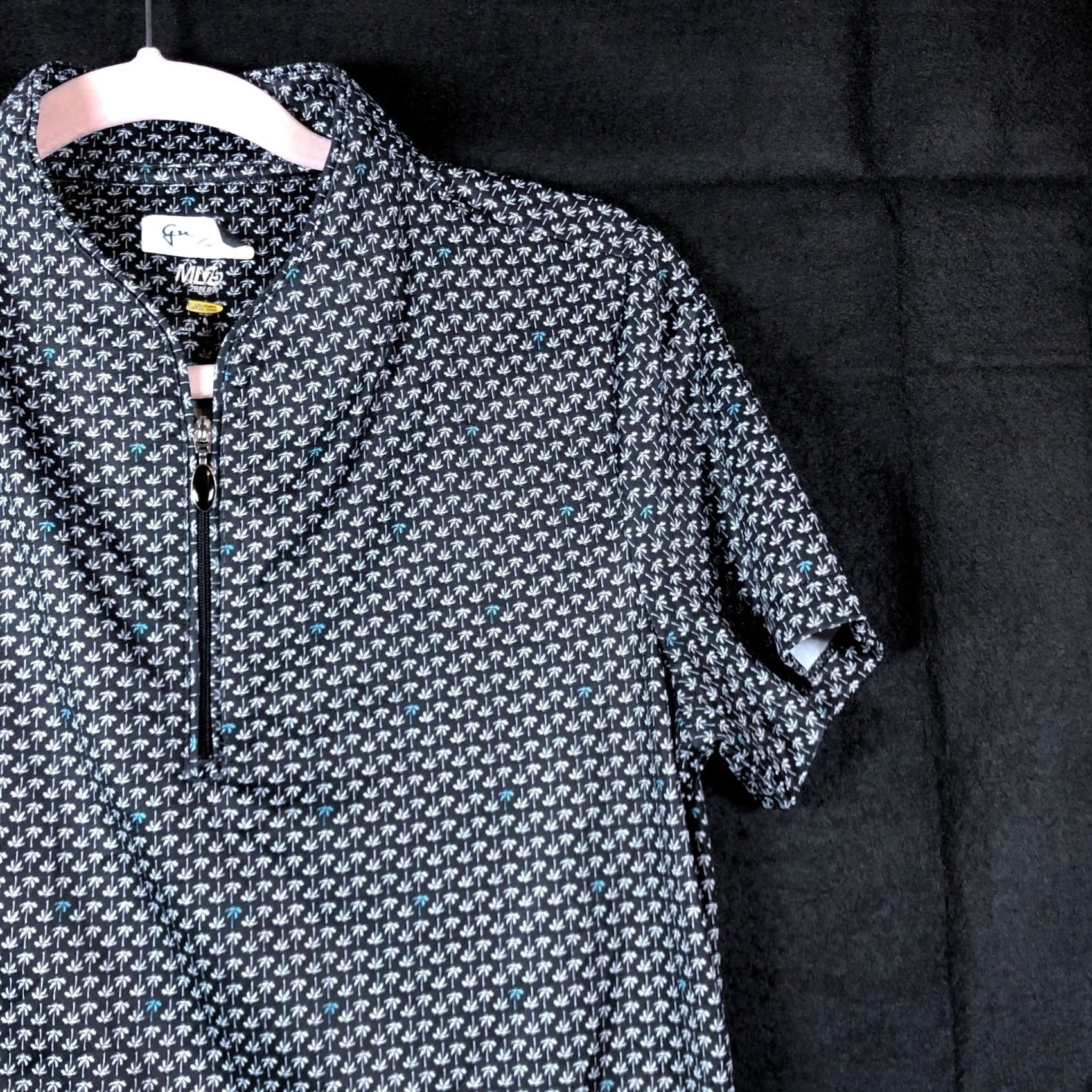 Vintage Greg Norman Womens Shirt Black Palm Tree 1/4 Zip Golf ML75 2 Below Small Size S / US 4 / IT 40 - 5 Thumbnail