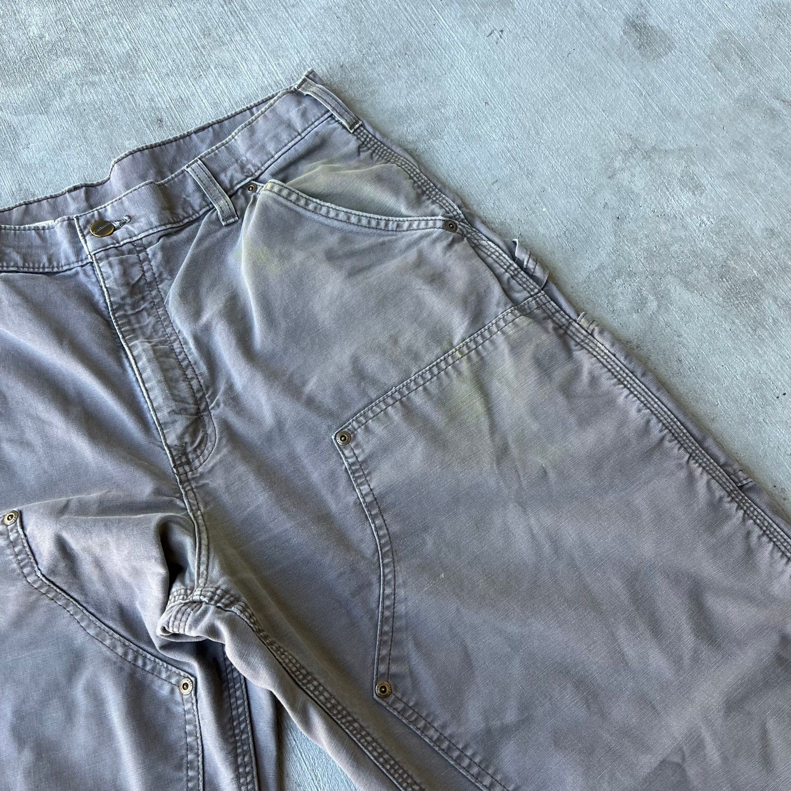 Carhartt × Vintage Carhartt brown double knee work wear carpenter pants Size US 35 - 3 Thumbnail