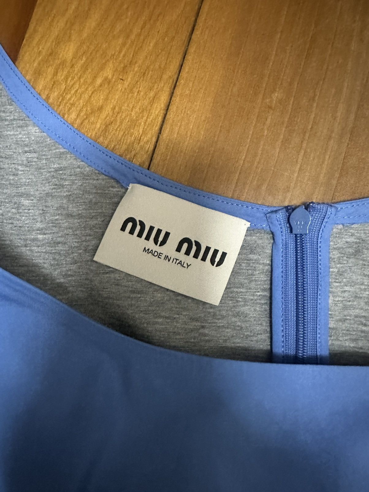 Miu Miu MIU MIU Cap-Sleeve Poplin Dress Size XS / US 0-2 / IT 36-38 - 5 Thumbnail