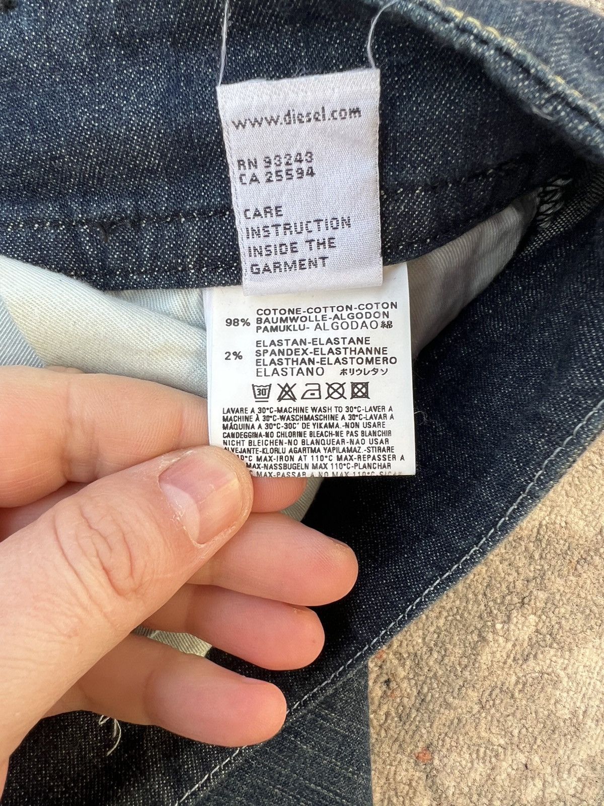 Diesel × Vintage Diesel Y2K Vintage Denim Pants Size 28" / US 6 / IT 42 - 7 Thumbnail