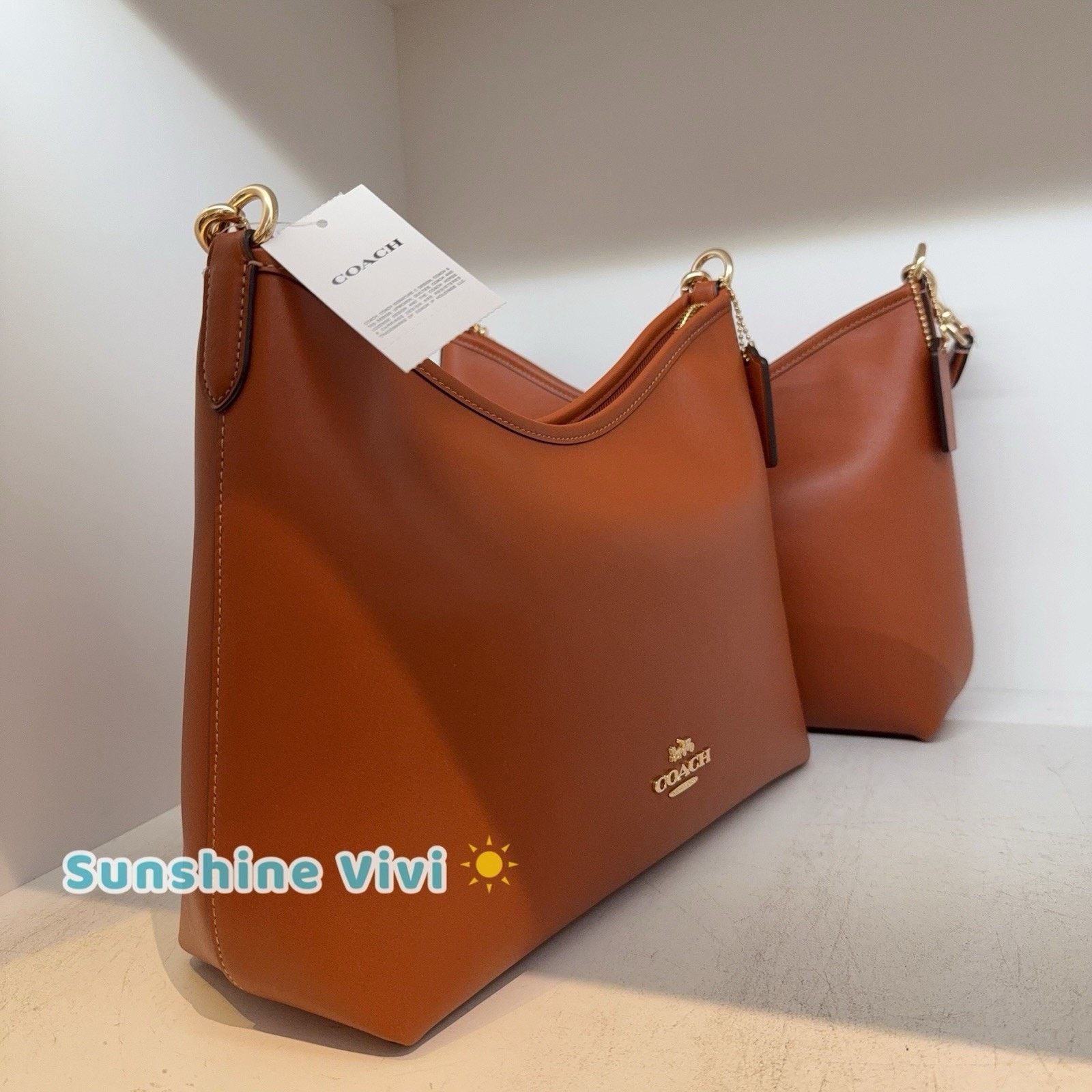 Coach NWT Coach Laurel Shoulder Bag Gold/Tan CBG99 Size ONE SIZE - 3 Thumbnail