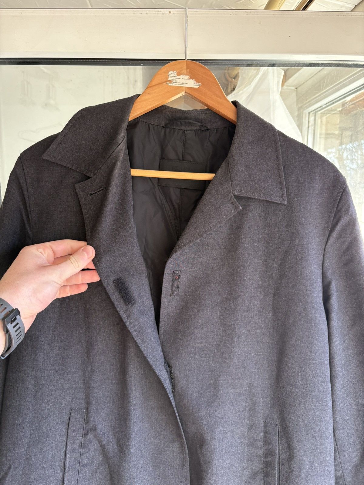 Prada Prada Vintage Wool Coat Size M / US 6-8 / IT 42-44 - 5 Thumbnail