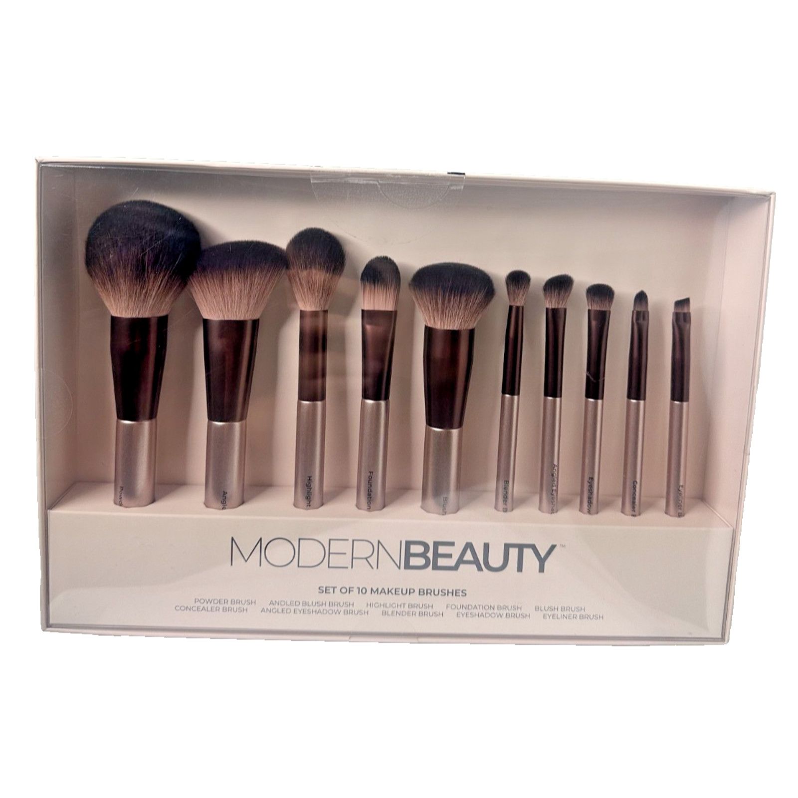Other Sealed Modern Beauty 10-Piece Makeup Brushes- Soft Bristles Size ONE SIZE - 2 Thumbnail