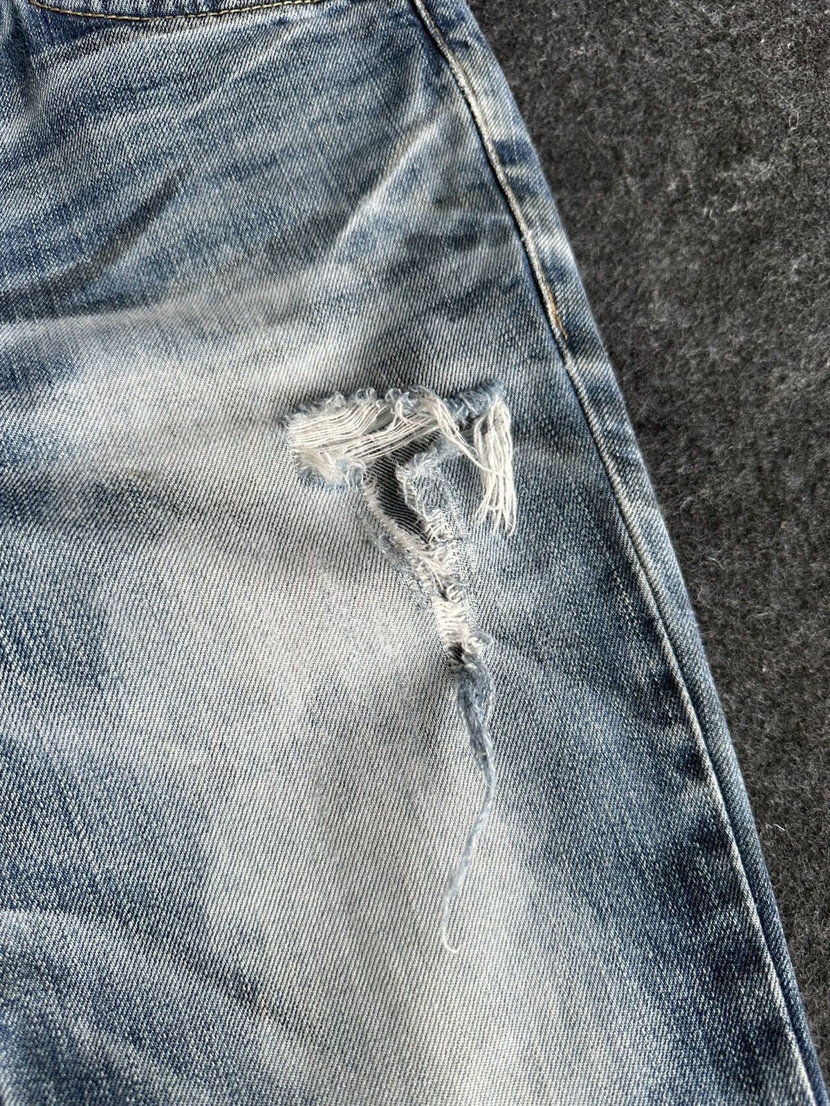 14th Addiction × Hysteric Glamour × If Six Was Nine Pasta Denim Nice Faded Distressed Denim D487 Size US 30 / EU 46 - 4 Thumbnail