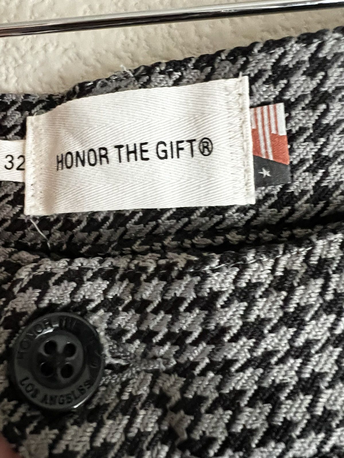Honor the Gift Honor The Gift Houndstooth Pleated Trousers Size US 32 / EU 48 - 3 Thumbnail