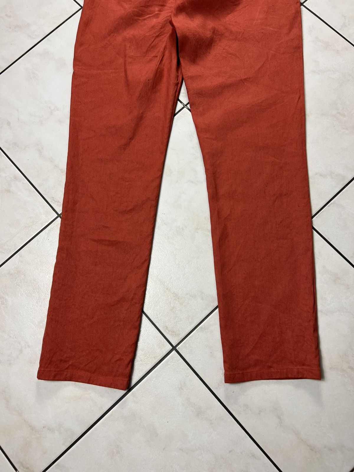 Etro Etro Milano casual linen cotton chino orange trousers Size US 34 / EU 50 - 15 Thumbnail