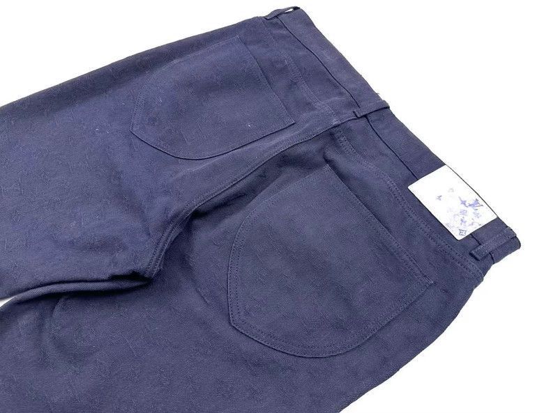 Louis Vuitton Louis Vuitton LV Presbyterian dark ink leather jeans-2507 Size US 34 / EU 50 - 5 Thumbnail