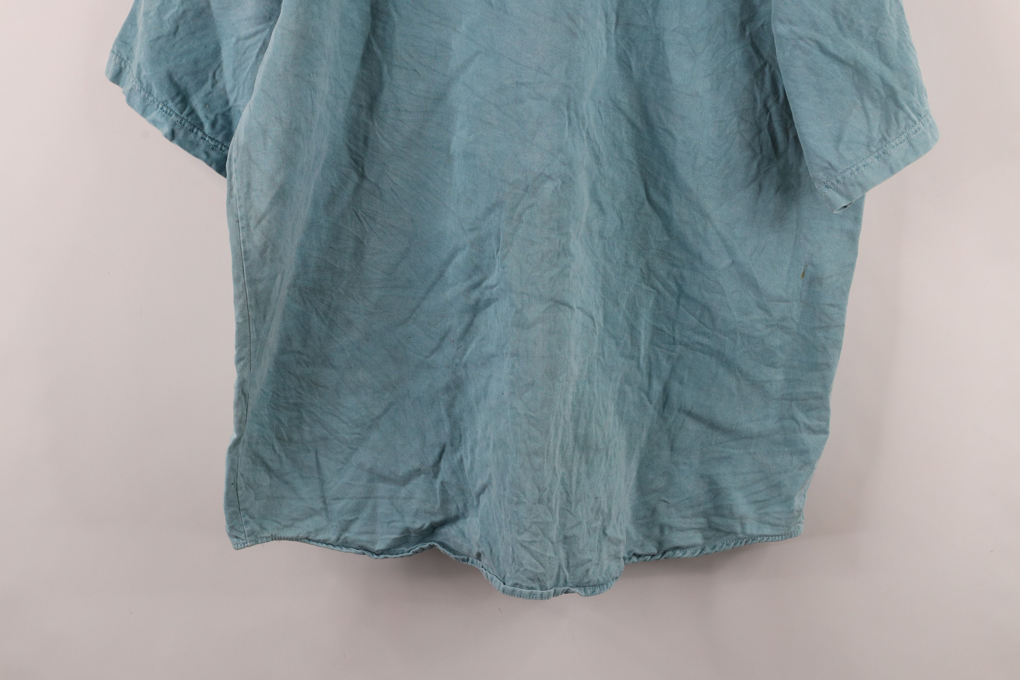 Vintage Vintage 50s 60s Streetwear Blank Rayon Baseball Jersey Teal Size US XL / EU 56 / 4 - 13 Thumbnail