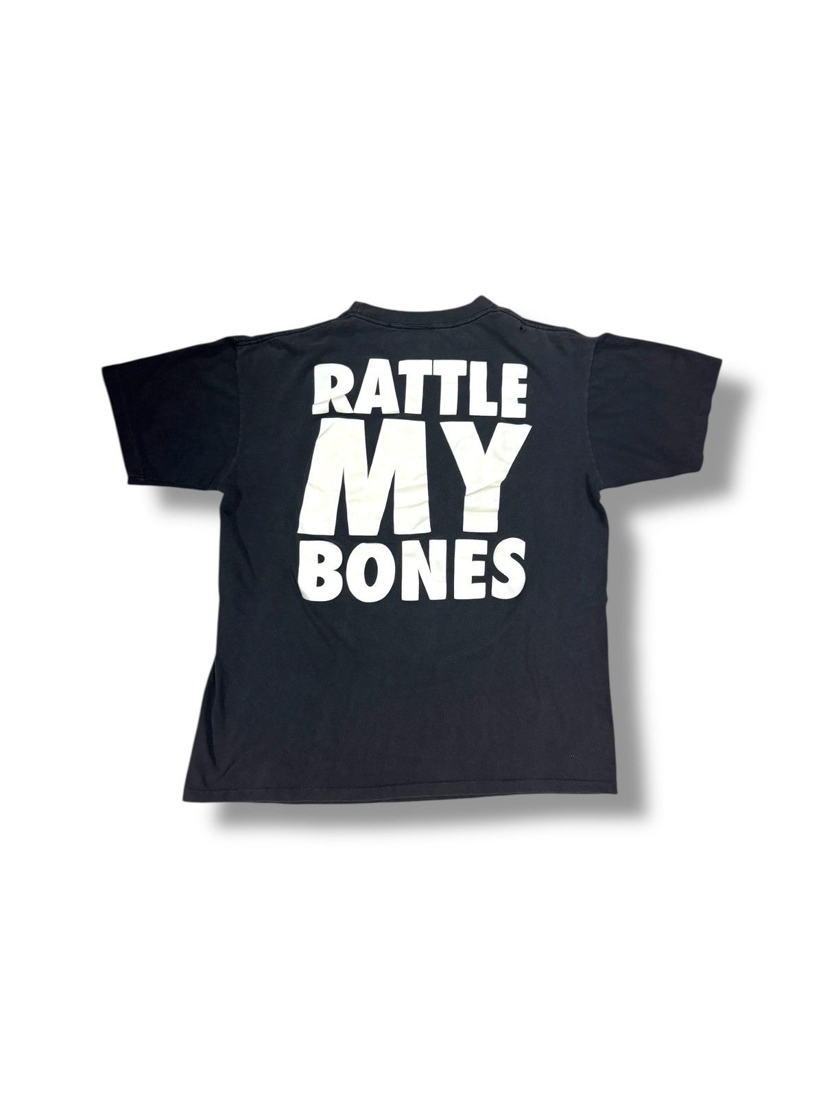 Vintage *RARE* 1990s VINTAGE FADED RATLE MY BONES SKULL GLOW DARK Size US XL / EU 56 / 4 - 9 Thumbnail