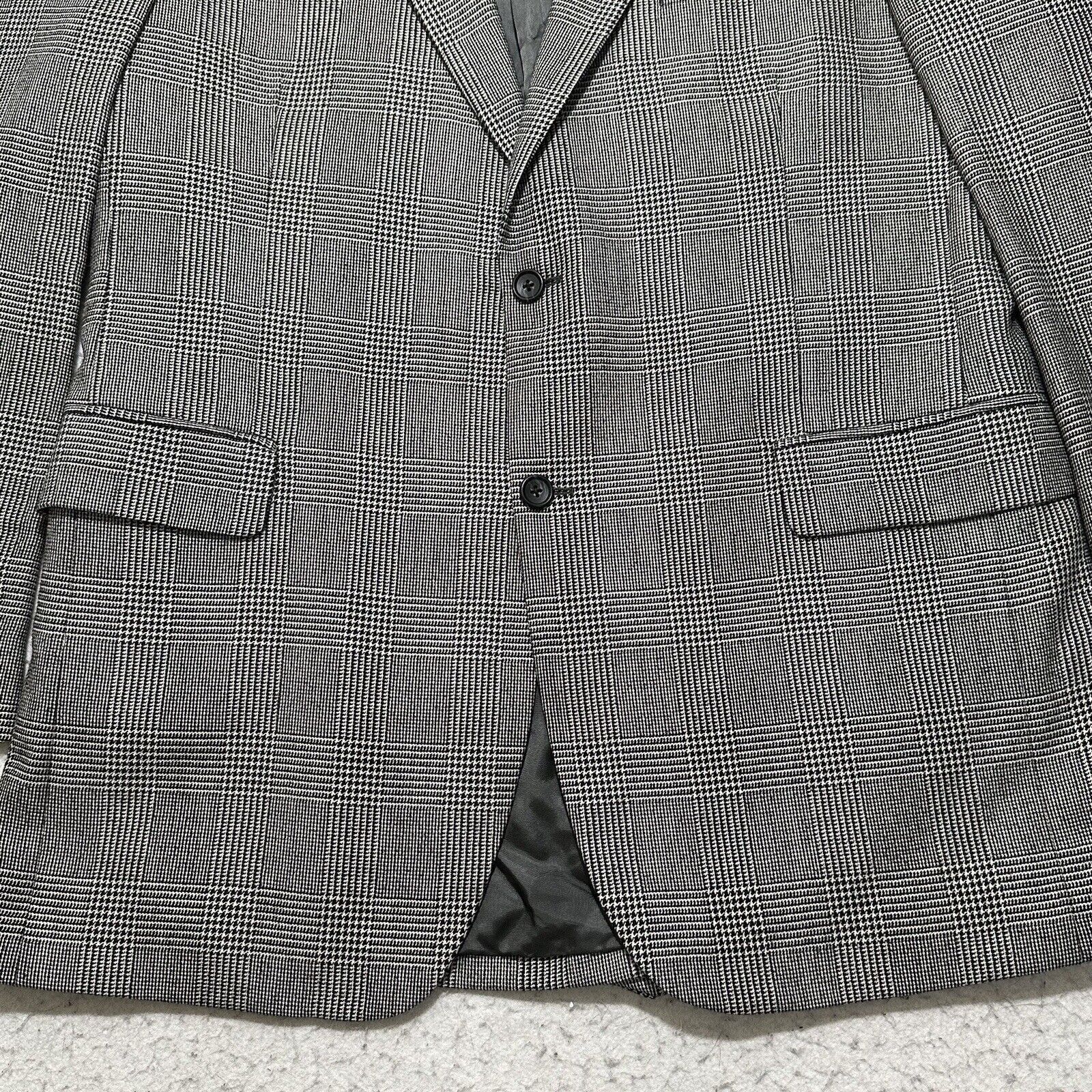 Jos. A. Bank Jos A Bank Men's 44L Silk Camel Hair Houndstooth Suit Jacket Size 44L - 3 Thumbnail