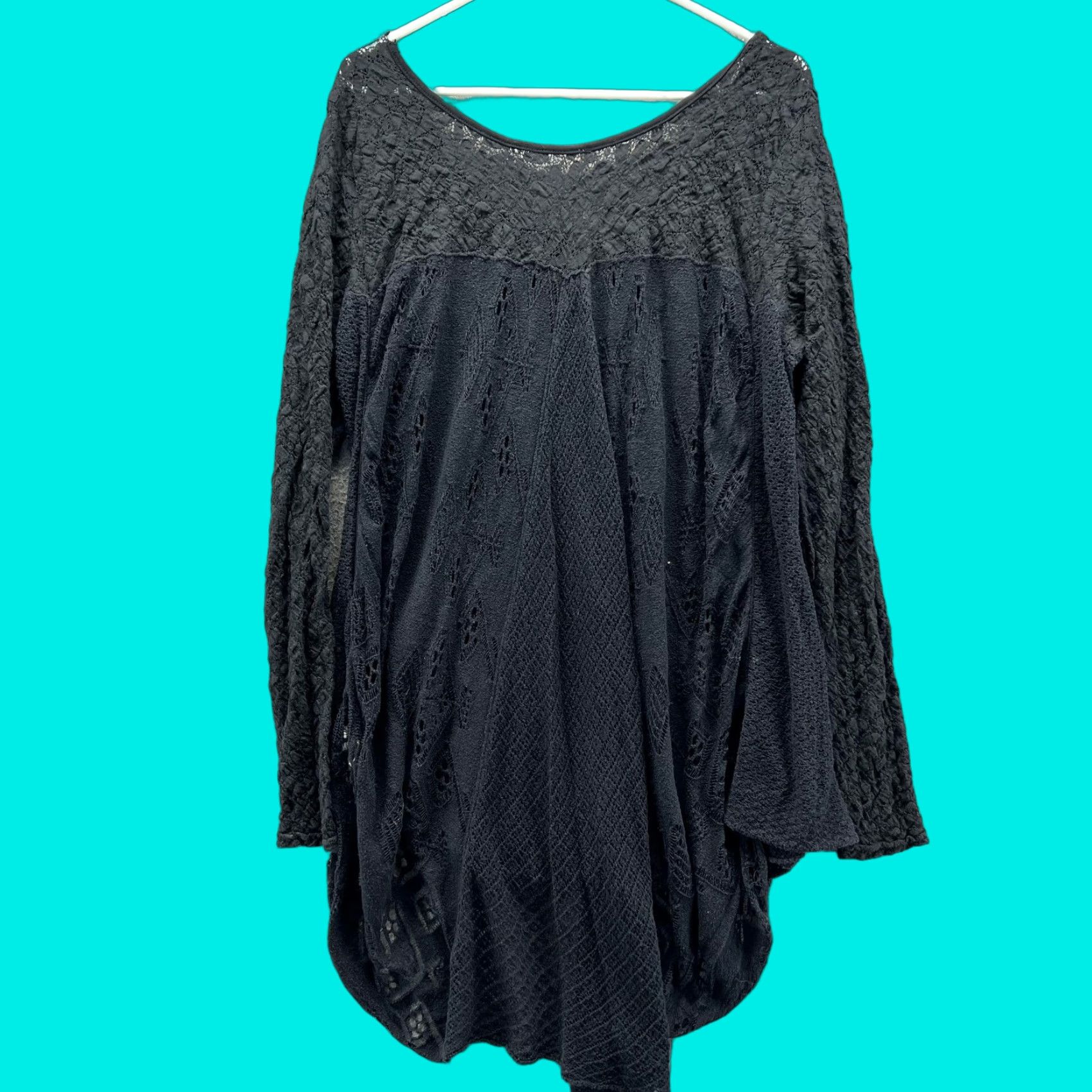 Free People Free People Womens Small Black Lace Knit Boho Long Sleeve Tunic User: Free People Womens Small Black Lace Knit Boho Long Sleeve Tunic Size S / US 4 / IT 40 - 1 Thumbnail