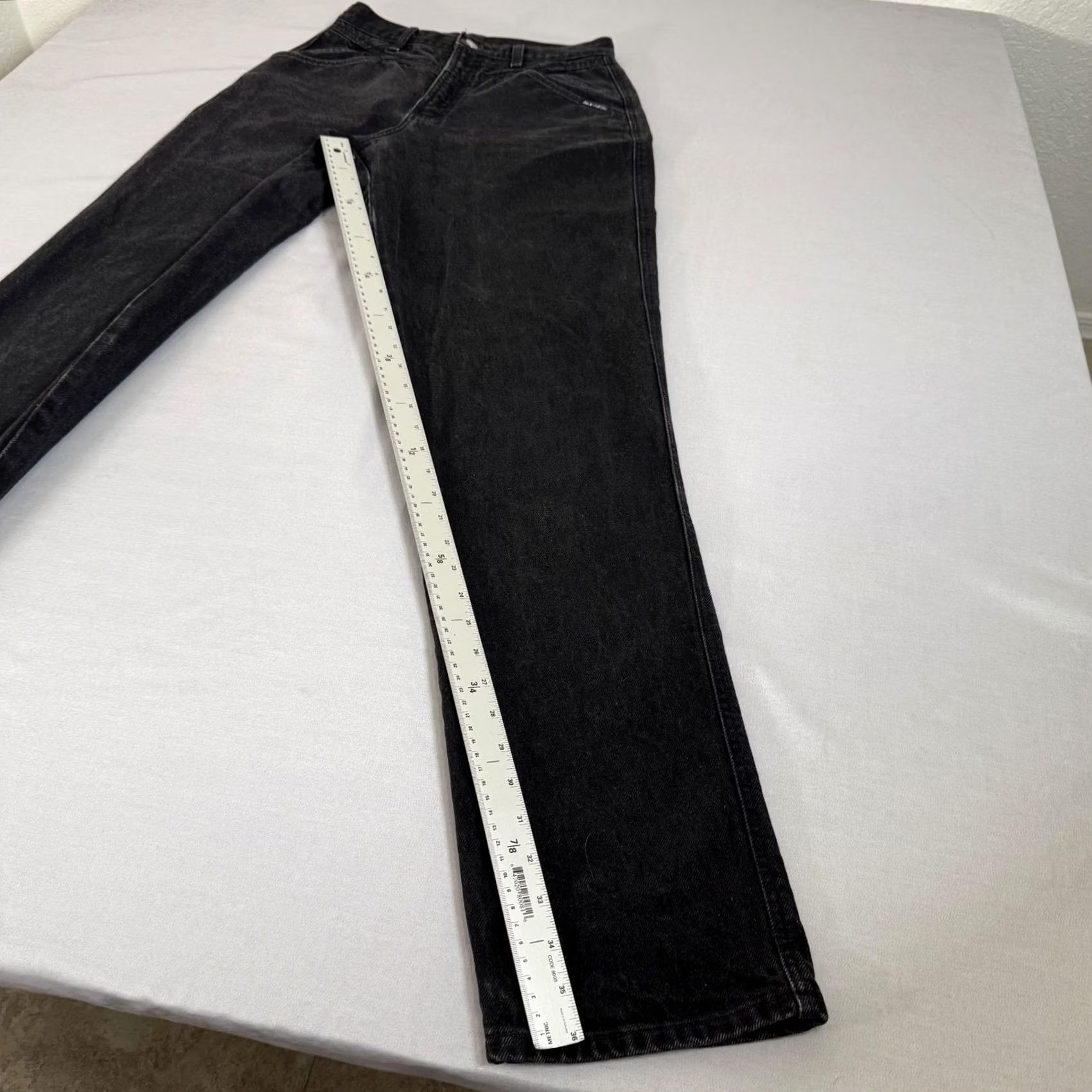 Vintage VINTAGE Rocky Mountain Jeans Womens Black Bare Back Slim Fit Denim Pants Western 90s Size 32" / US 10 / IT 46 - 4 Thumbnail