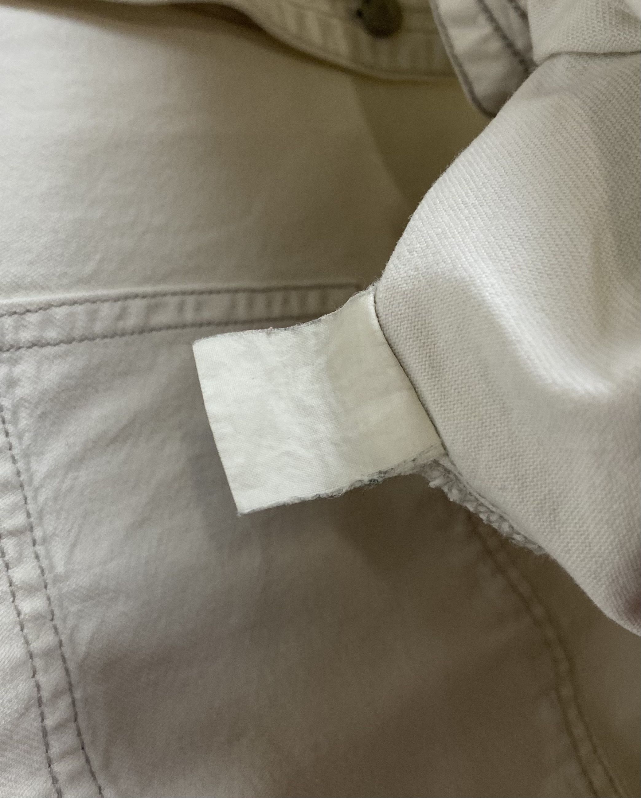 Levi's 90s Vintage LEVIS White Heavy Denim Button Up Shirt M453 Size US XL / EU 56 / 4 - 9 Thumbnail