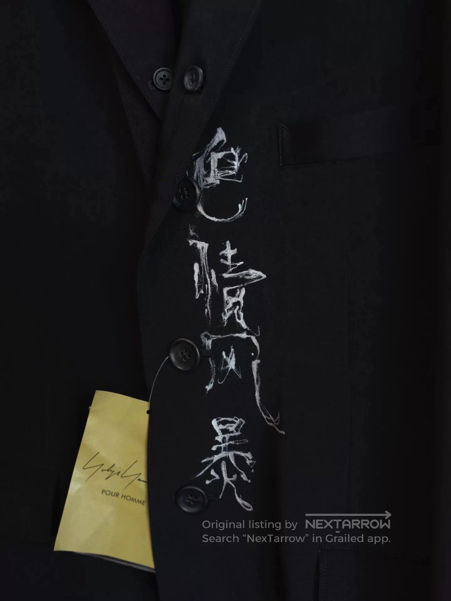 Yohji Yamamoto Yohji Yamamoto Three Acetate Jacket. Size US M / EU 48-50 / 2 - 4 Thumbnail