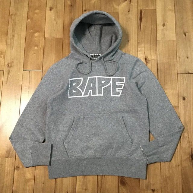 Bape BAPE logo pullover hoodie a bathing ape Size US S / EU 44-46 / 1 - 2 Thumbnail