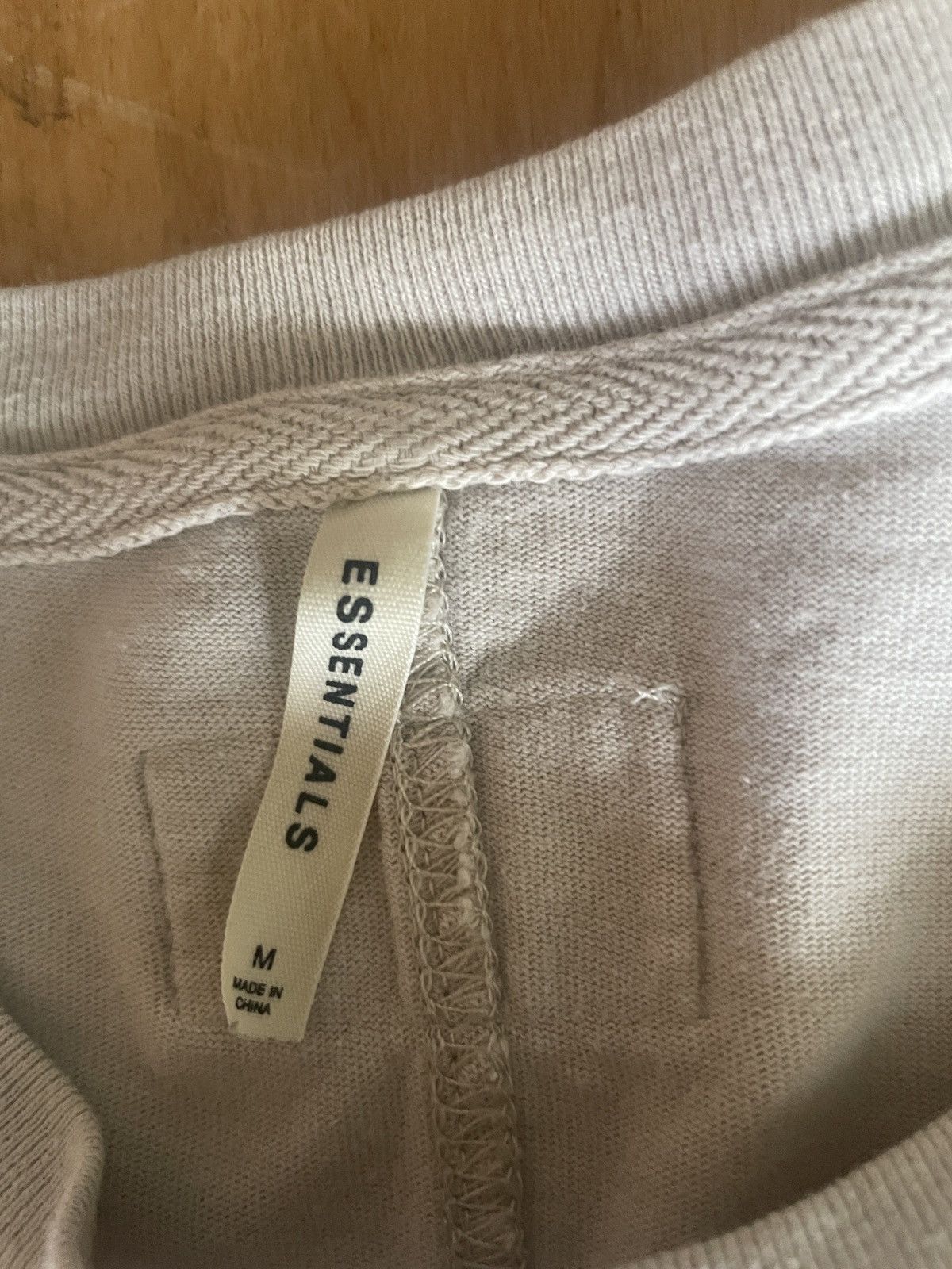Fear of God Light tan/beige elongated tee Size US M / EU 48-50 / 2 - 2 Thumbnail