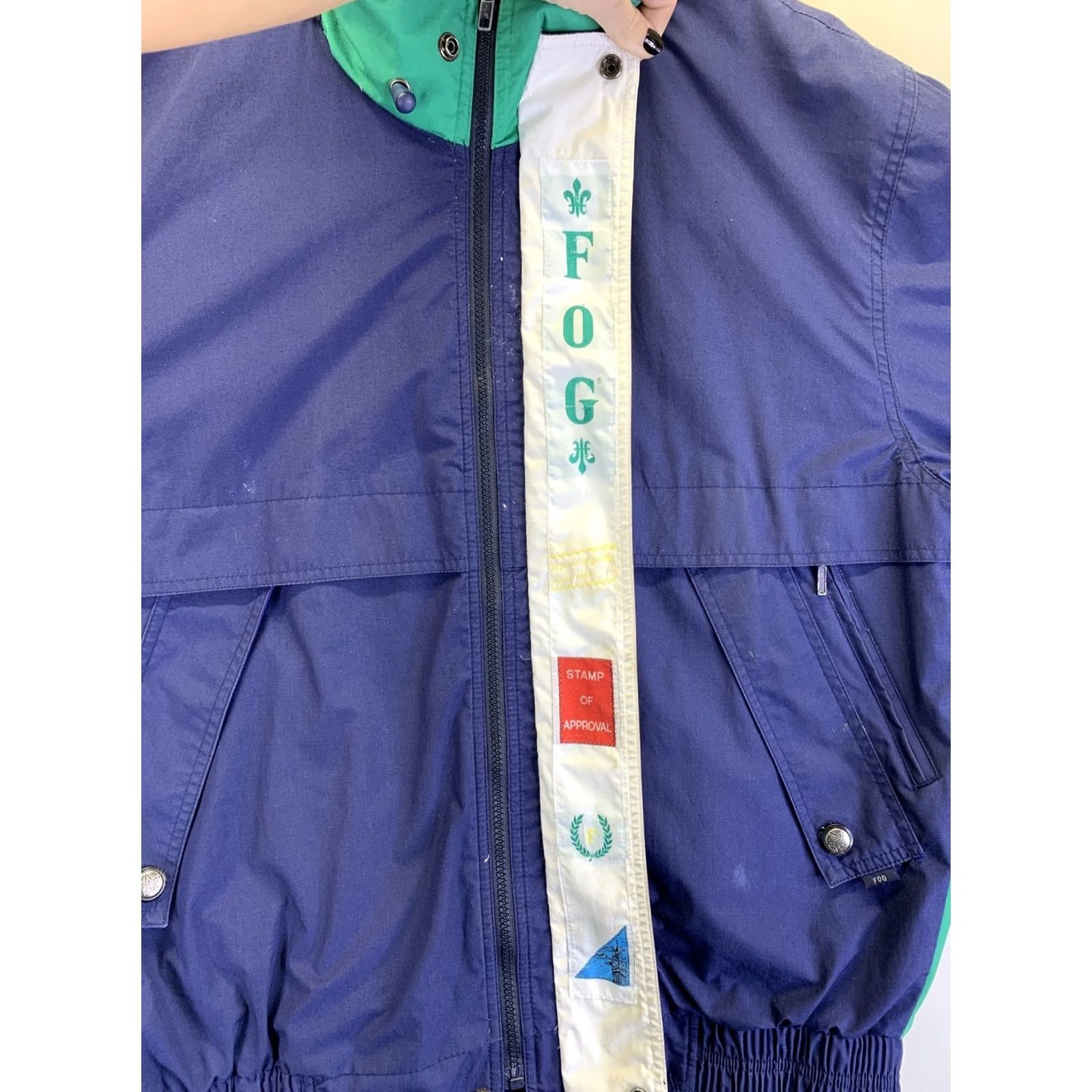 London Fog VINTAGE London Fog Mens Windbreaker Jacket Green Blue Medium Long-8326 Mens Size US M / EU 48-50 / 2 - 5 Thumbnail