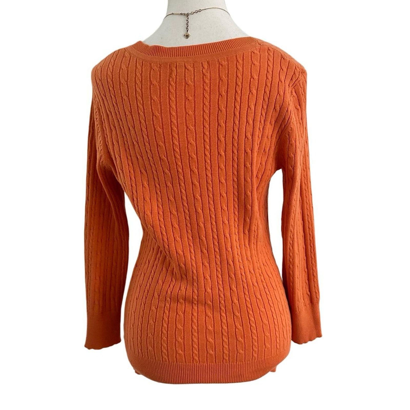 Merona Merona Size Small Cotton Cable Knit Sweater Top Lightweight Size S / US 4 / IT 40 - 2 Thumbnail