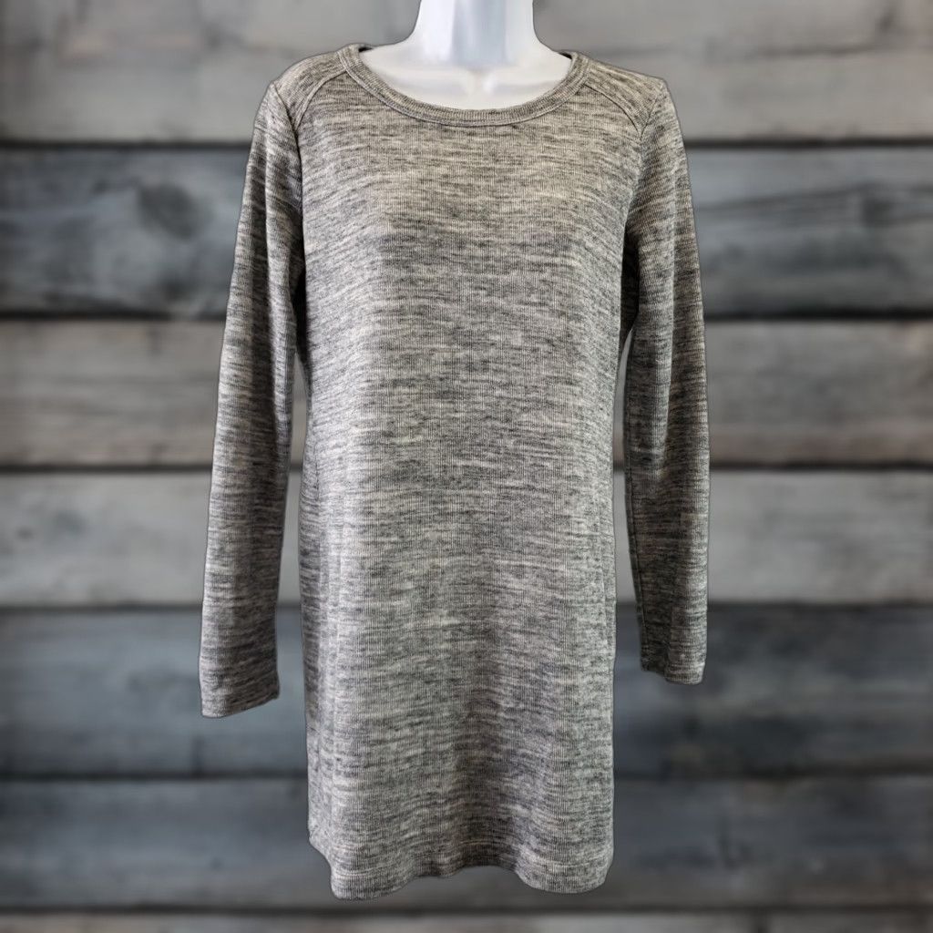 Lou & Grey Lou & Grey Womens Tunic Sweater M Gray Long Sleeve Cotton Size M / US 6-8 / IT 42-44 - 1 Thumbnail