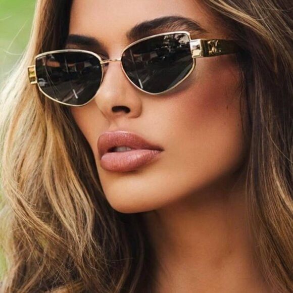 Celine Celine CL40293U 16V Sunglasses Shiny Palladium Geometric Fra Size ONE SIZE - 6 Thumbnail