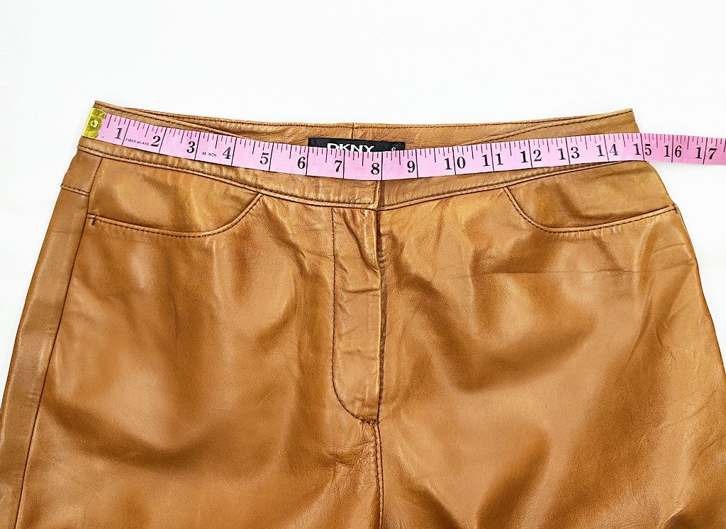 DKNY DKNY sheep skin full leather biker pant waist 30 inch Size 30" / US 8 / IT 44 - 4 Thumbnail