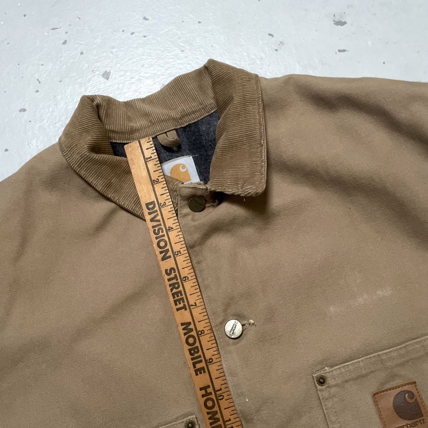 Carhartt VINTAGE Carhartt Jacket Canvas Chore Lined USA XL Unisex Adults Tan 90s Workwear Size US XL / EU 56 / 4 - 4 Thumbnail