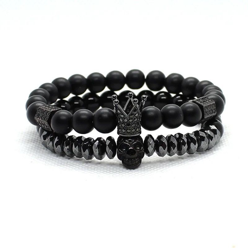 Other Skull Crown Set Beads Bracelet Size ONE SIZE - 5 Thumbnail