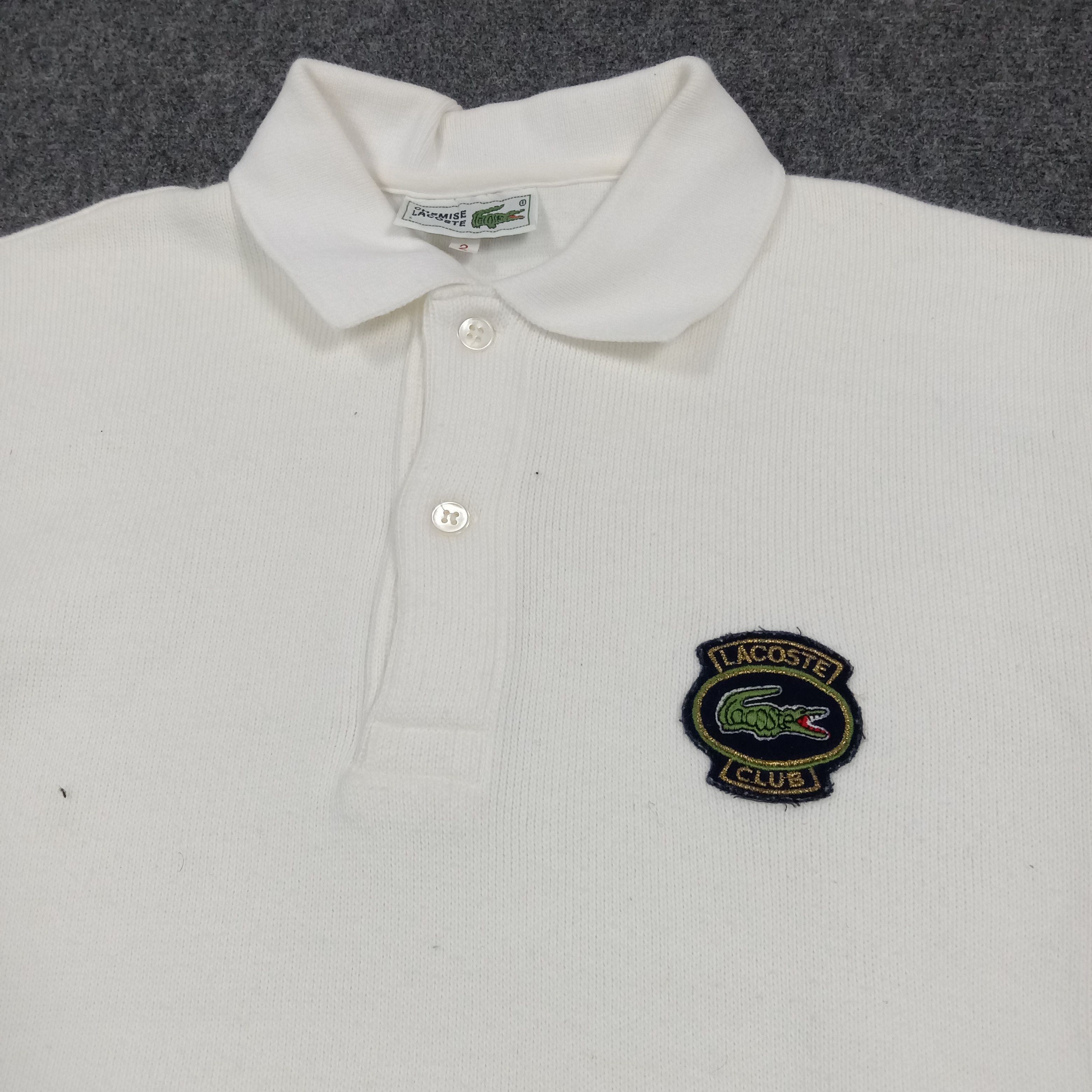 Lacoste Retro Chemise Lacoste Club Patch Polo Shirt C293N22 Size S / US 4 / IT 40 - 2 Thumbnail