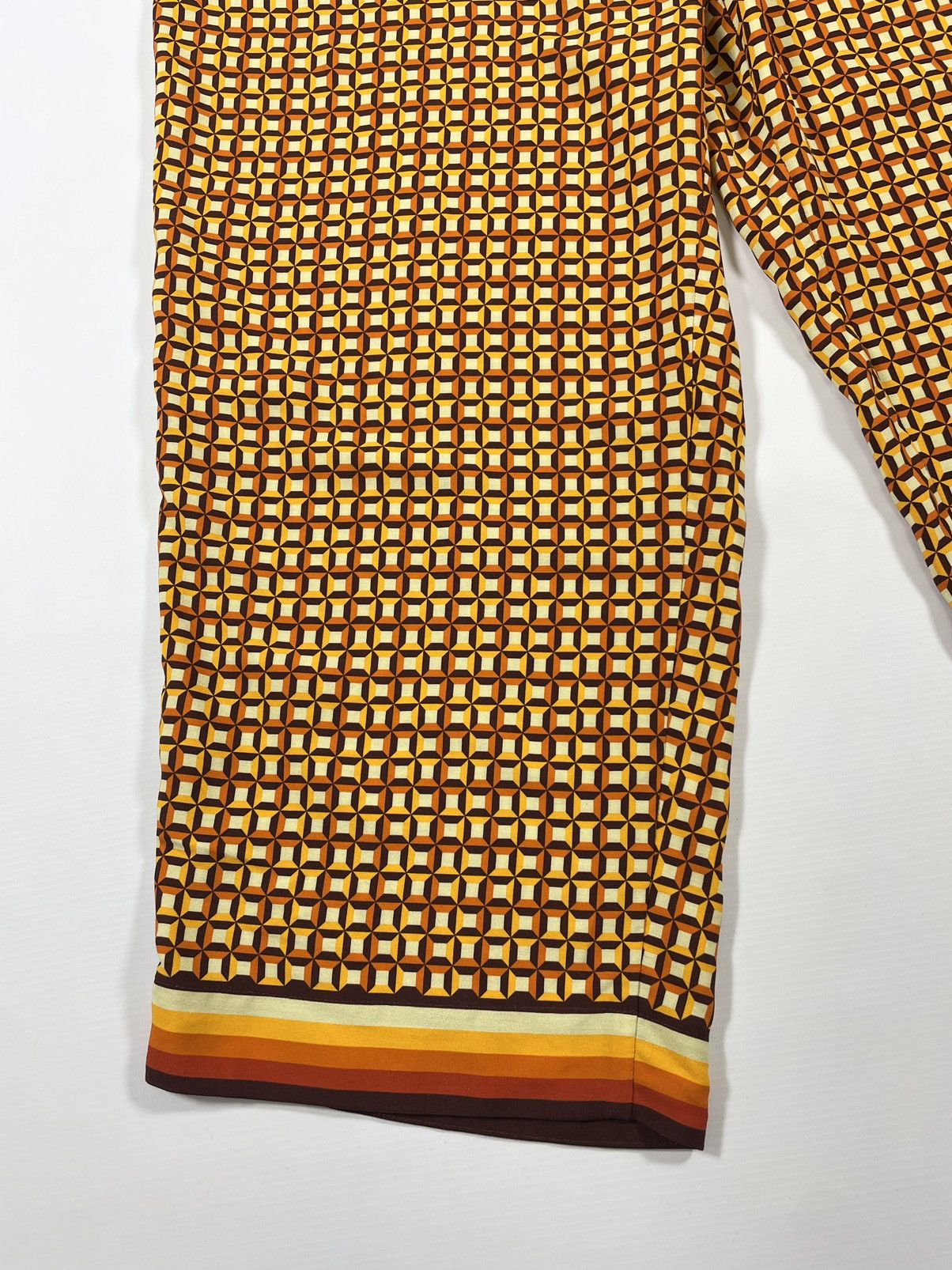 Dries Van Noten 70s Print Wide Leg Utility Trousers Size US 36 / EU 52 - 15 Thumbnail