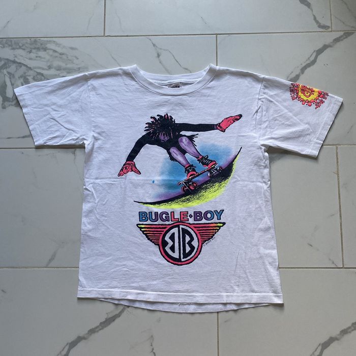 T-shirt Vintage FLIP Skateboarding Années 90 - Motif Mushroom - Taille L - Occasion Très Bon état - Rare