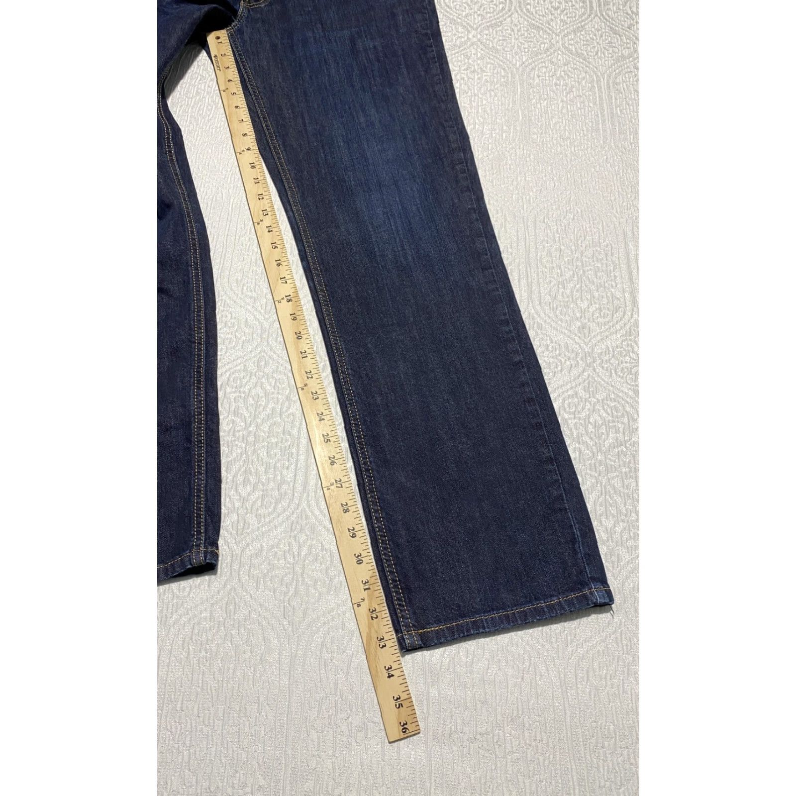 Levi's Levi's 541 Jeans Mens 36x34 Dark Wash Straight Fit Denim Stretch 18181 Regular 5-Pocket Levi's Logo Blue Jeans Mens Size US 36 / EU 52 - 7 Thumbnail