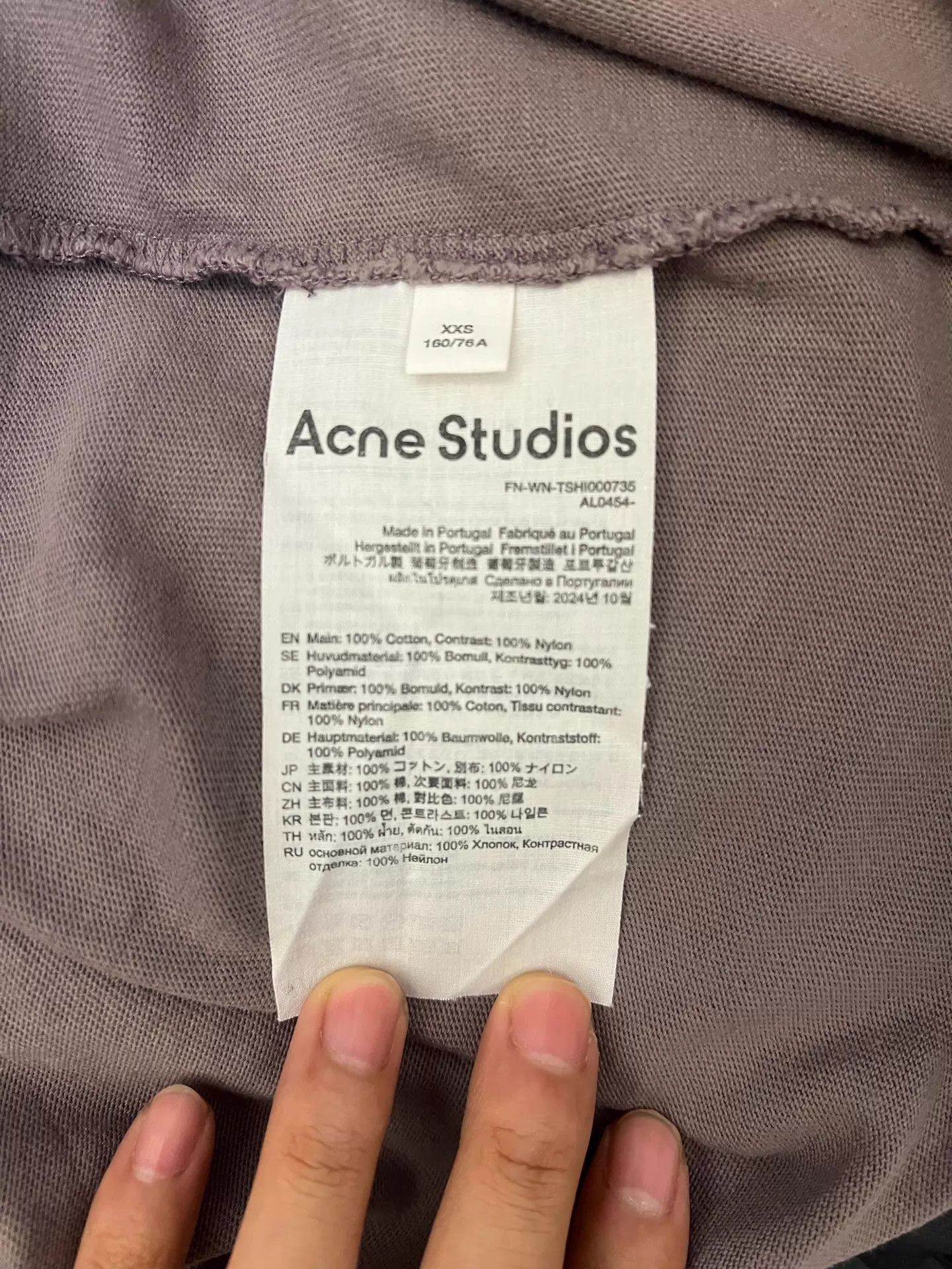 Acne Studios Acne Women's LS Tee Distressed Inner Sleeve XXS (new, tried) Size XXS / US 00 / IT 34 - 4 Thumbnail