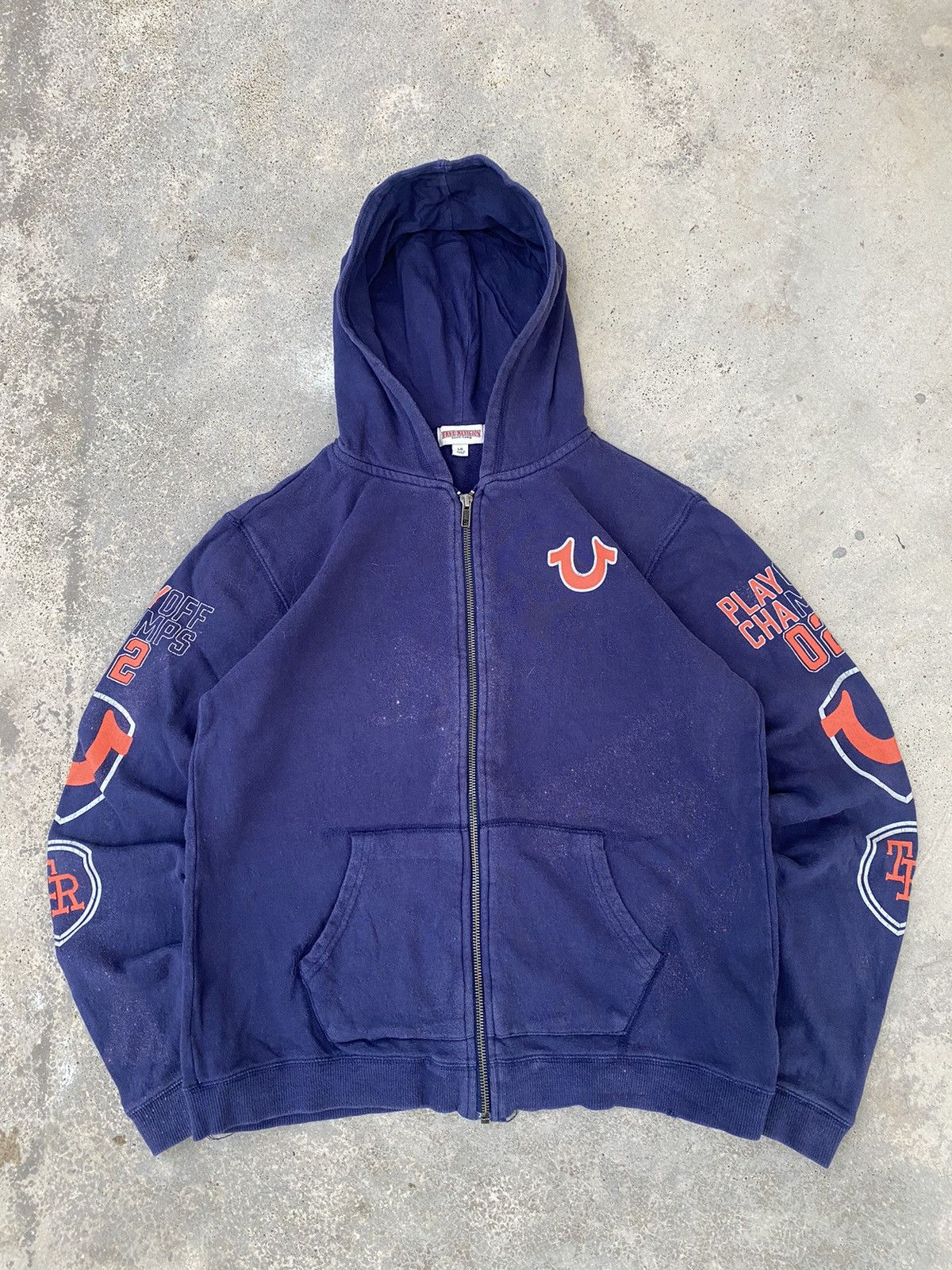 True Religion Sun Faded Vintage True Religion Punk Hoodie Size US M / EU 48-50 / 2 - 1 Thumbnail
