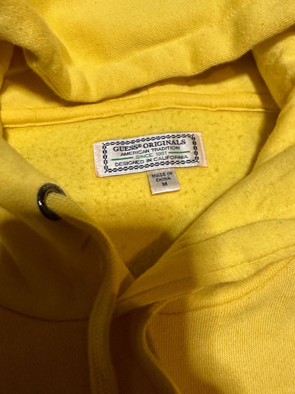Guess Guess Originals Yellow Hoodie Sweatshirt Medium Size US M / EU 48-50 / 2 - 3 Thumbnail