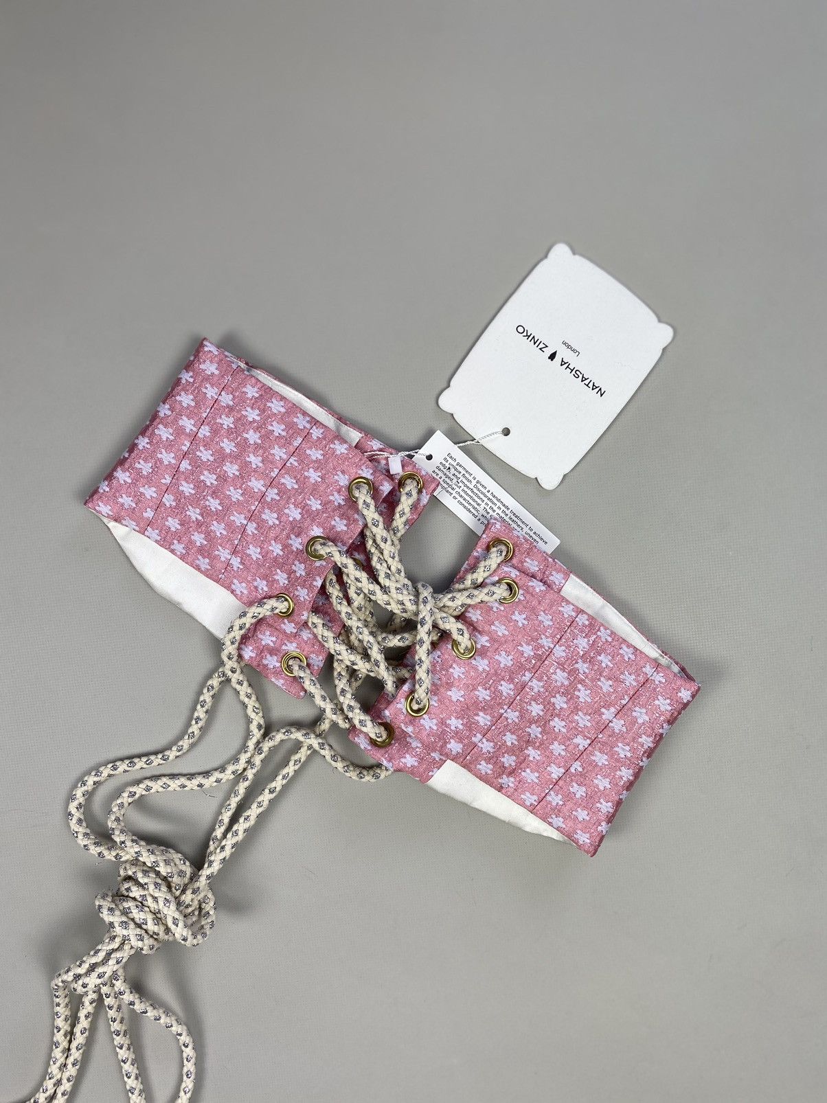 Designer × Natasha Zinko BNWT! Natasha Zinko Brocade Corset Belt size US 0 / IT 38 Size ONE SIZE - 12 Thumbnail