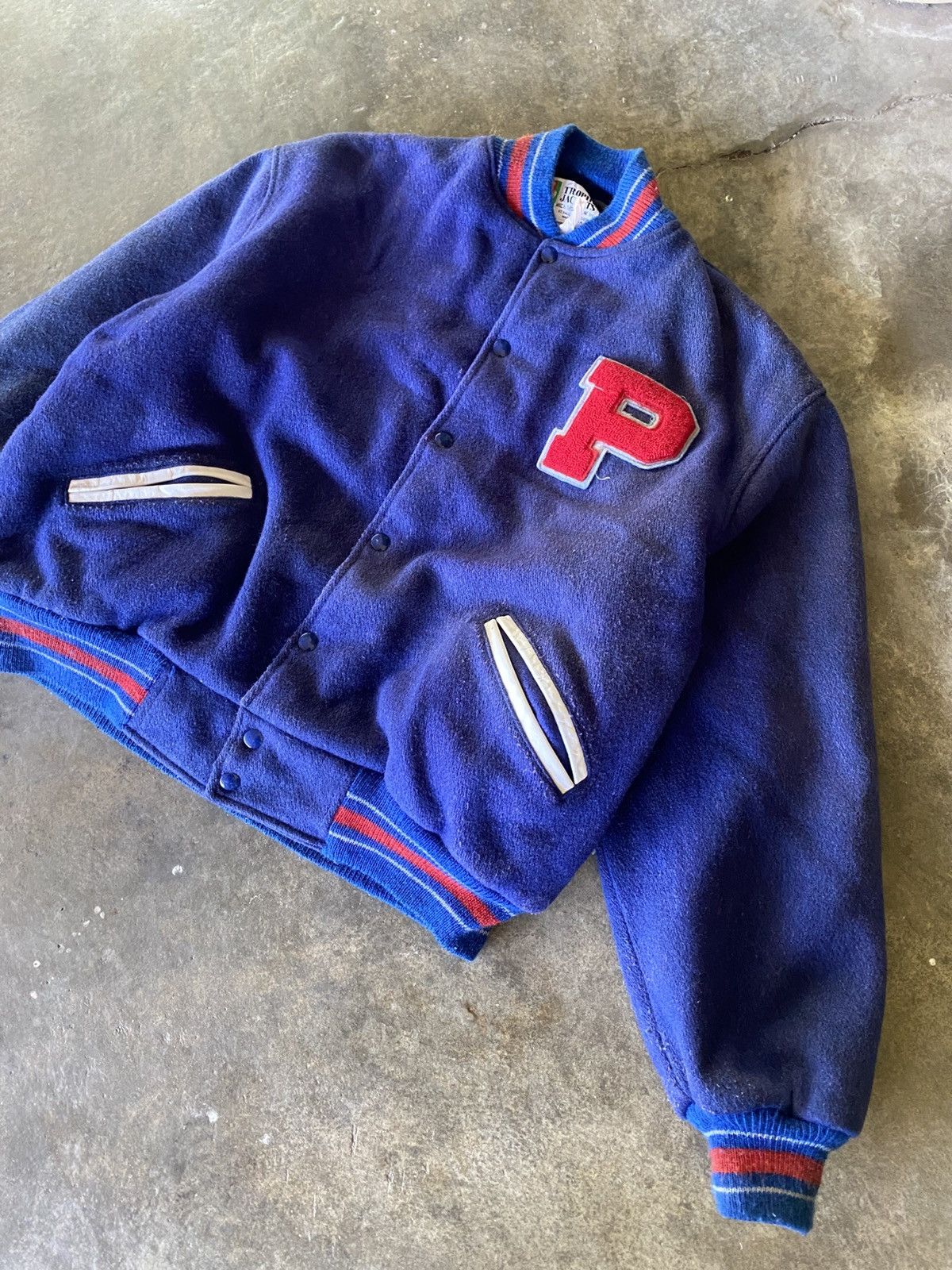 Pepsi VINTAGE Pepsi Cola Varsity Jacket 100 cotton Wool 🔥 Size US L / EU 52-54 / 3 - 3 Thumbnail