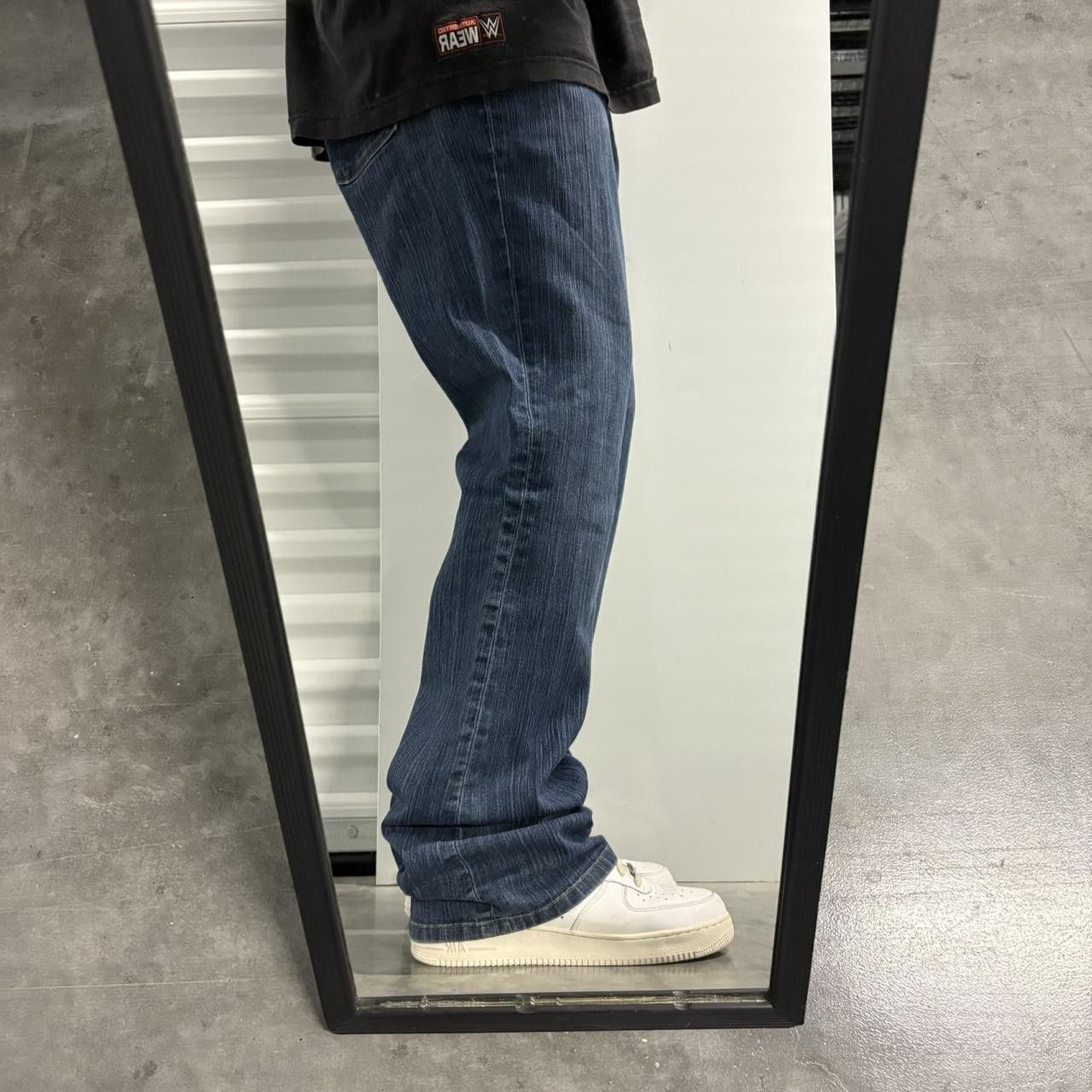 Vintage CRAZY Vintage Y2K/2000s Flared Bootcut Medium Wash Grunge Denim Jeans! Size US 36 / EU 52 - 2 Thumbnail