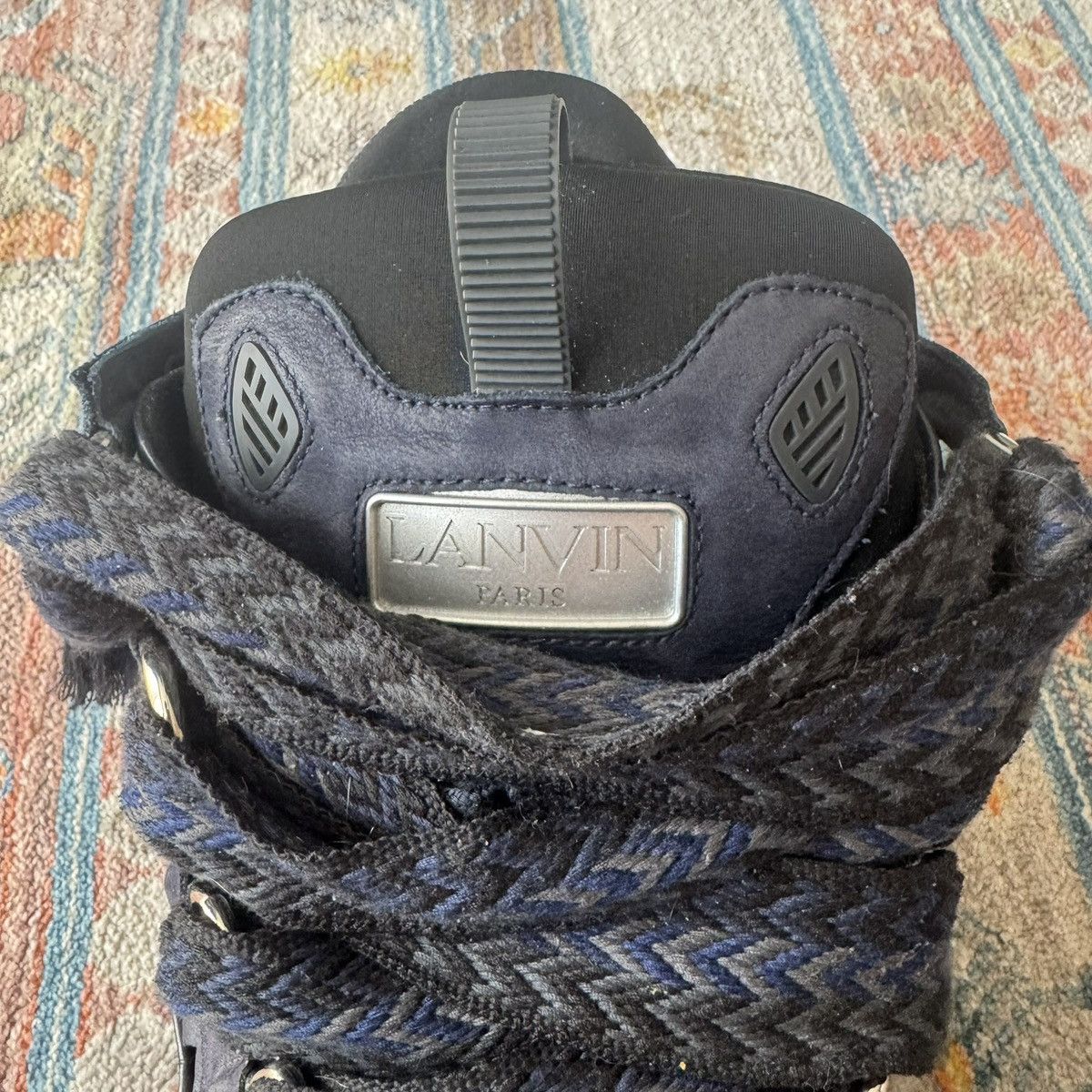 Lanvin Lanvin Curb shoes dark blue Size US 12 / EU 45 - 8 Thumbnail