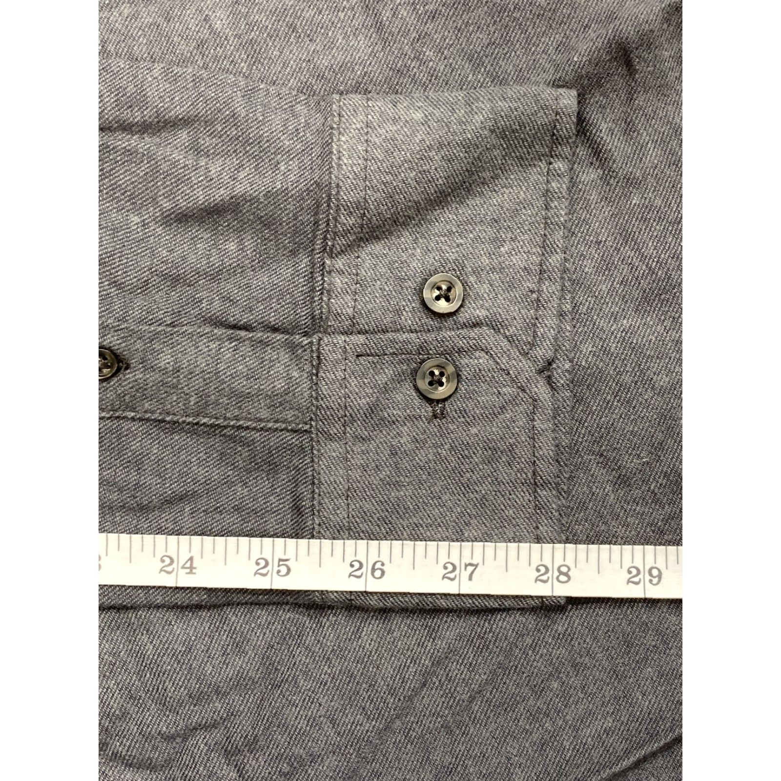 Vintage Eq Equilibrio Shirt Button Front Mens 3XL Gray Long Sleeve Solid Pocket Button-Up Collar Spread 100% Cotton NWT Regular Size US XXL / EU 58 / 5 - 8 Thumbnail