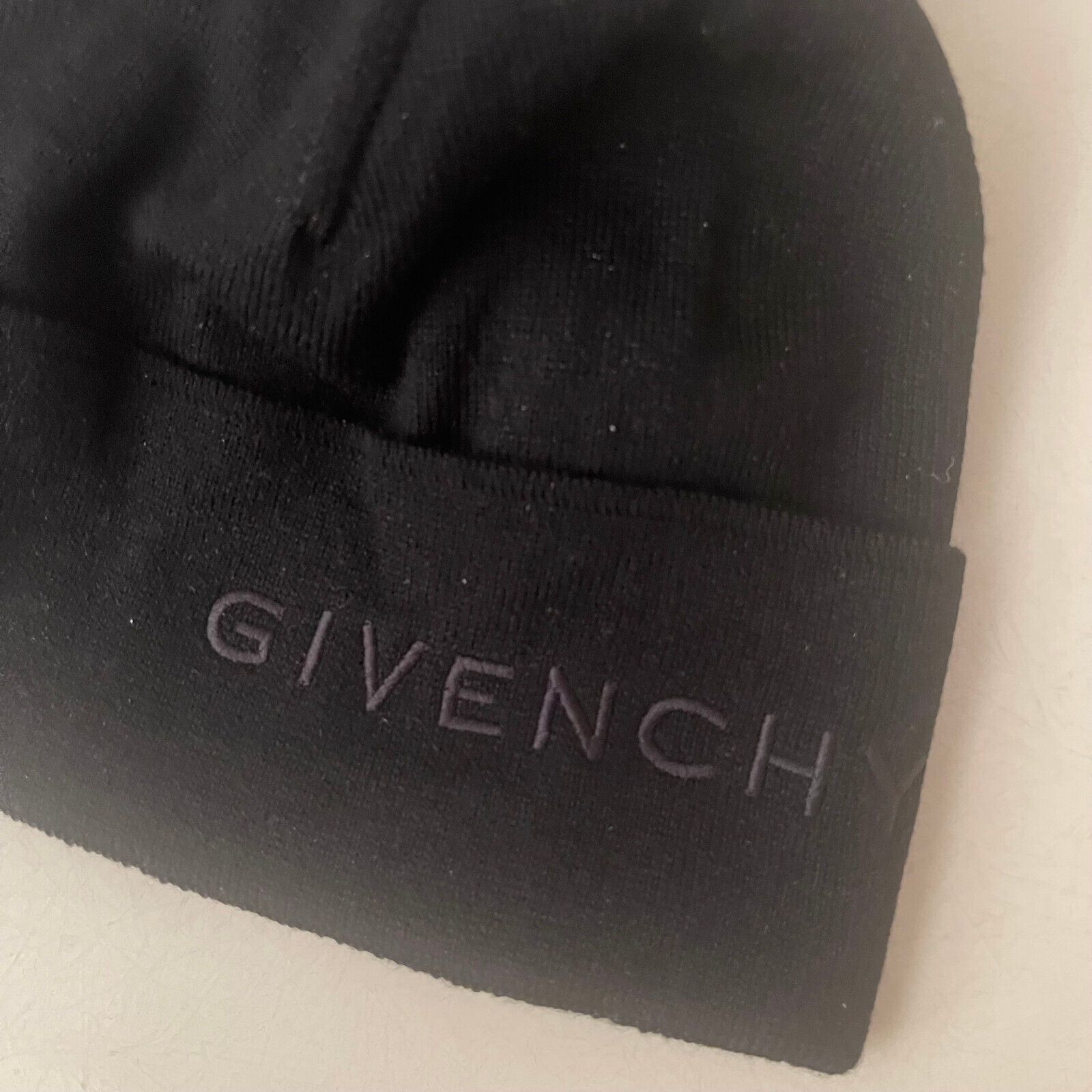 Givenchy Logo Beanie Watchcap Hat Wool 4G Emroidered Unisex NEW Size ONE SIZE - 3 Thumbnail