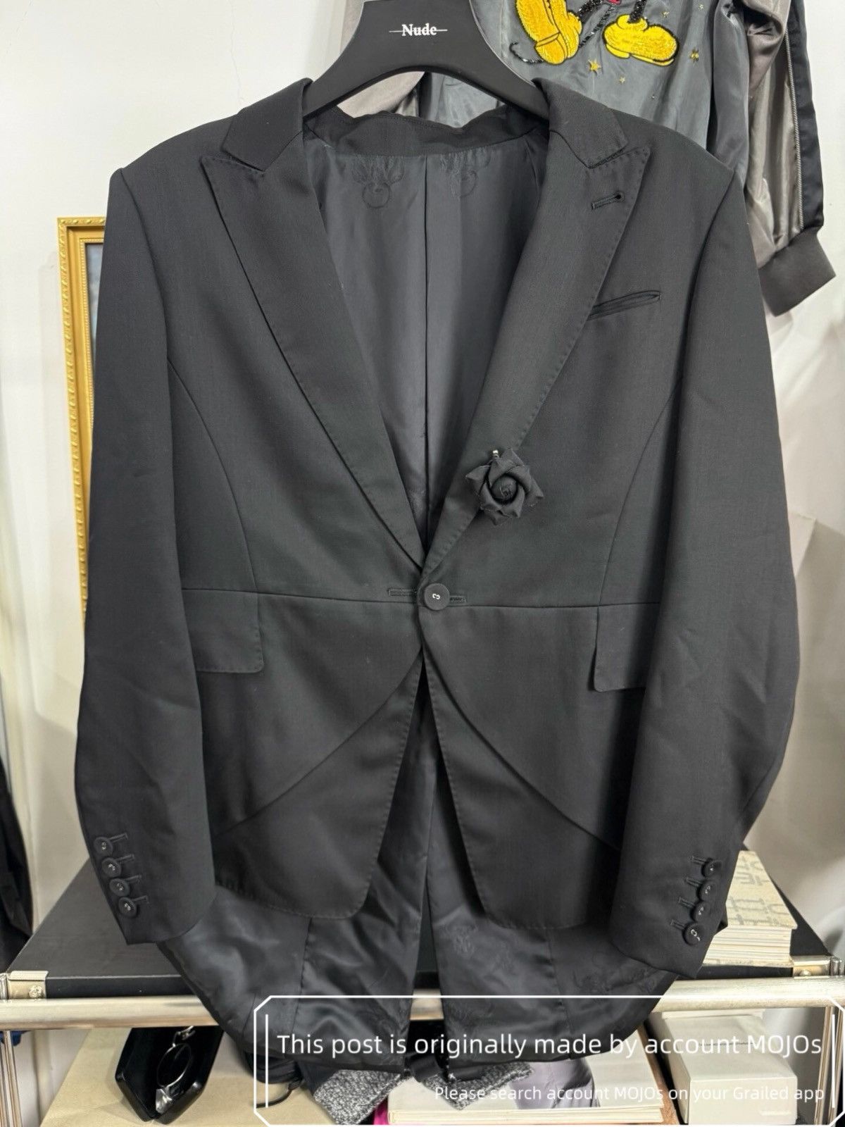 Sz 48 Jean Paul Gaultier Rose Pin Blazer mojos432