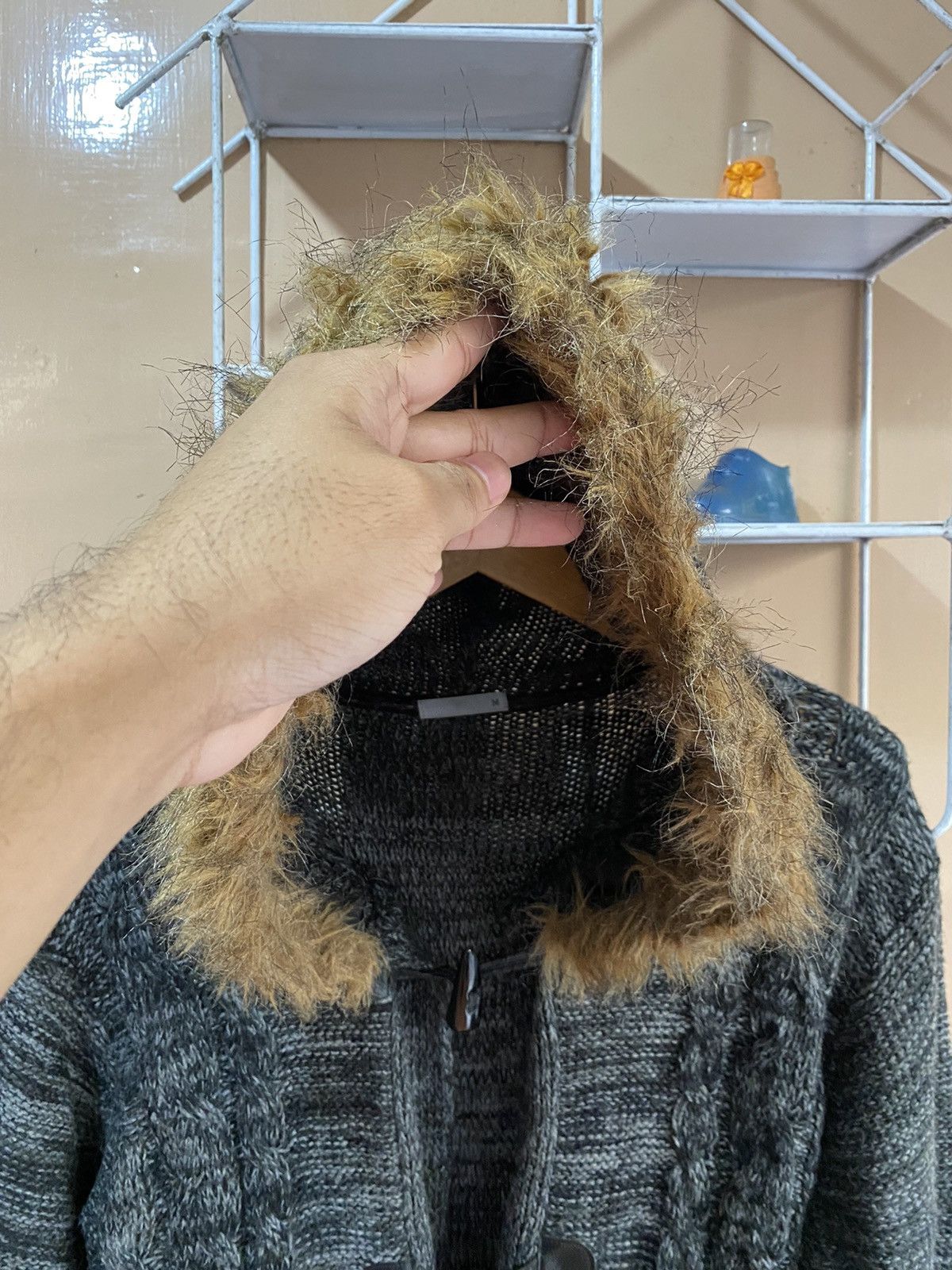 Beauty Beast 💸BINDINGOFFER💸Knitted Fur Hoodie Coat Lgb Ifsixwasnine Size US M / EU 48-50 / 2 - 4 Thumbnail
