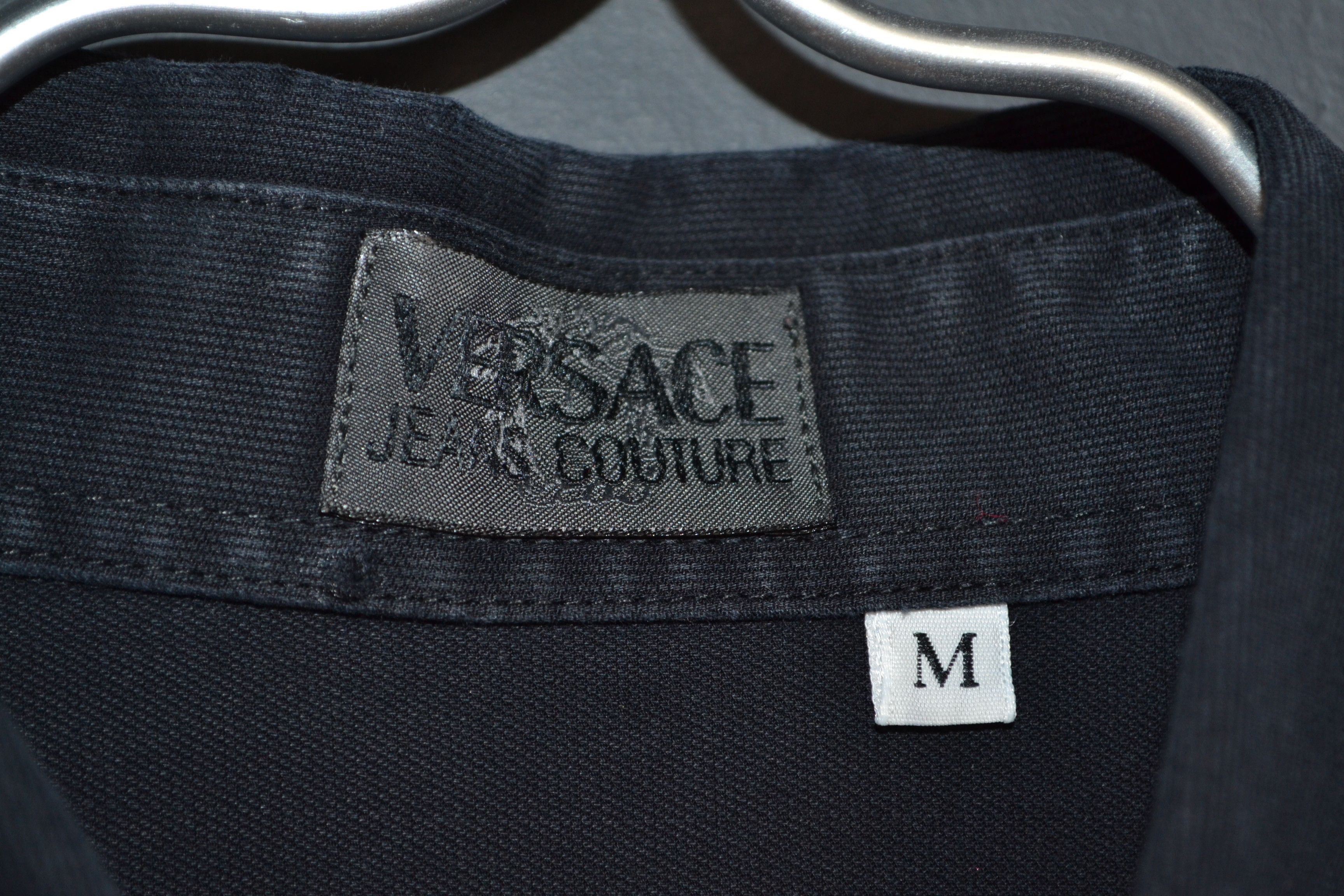 Versace Jeans Couture Versace Jeans Couture M size Black Cotton Shirt Vintage Size US M / EU 48-50 / 2 - 5 Thumbnail