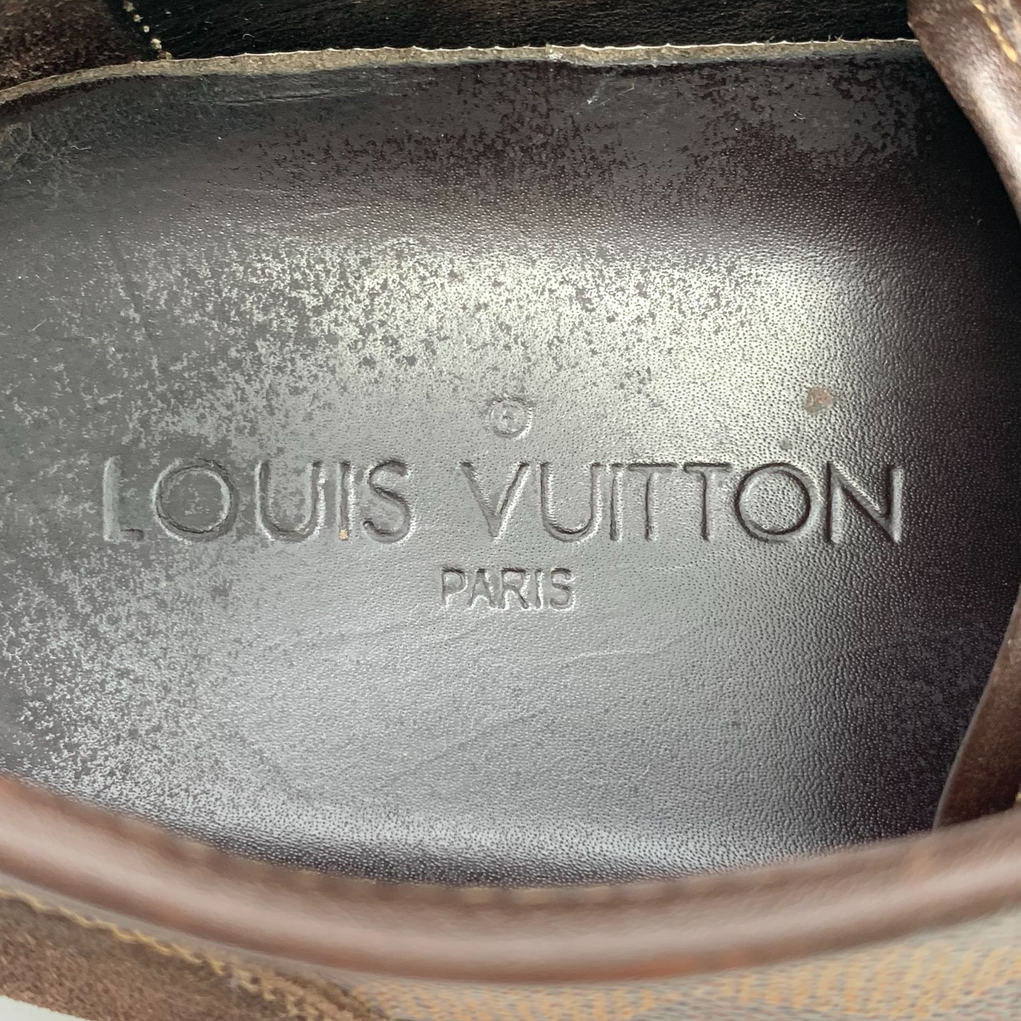 Louis Vuitton Louis Vuitton Damier Graphite Mens Sneakers Size 10 Brown Su Size US 7 / EU 40 - 8 Thumbnail