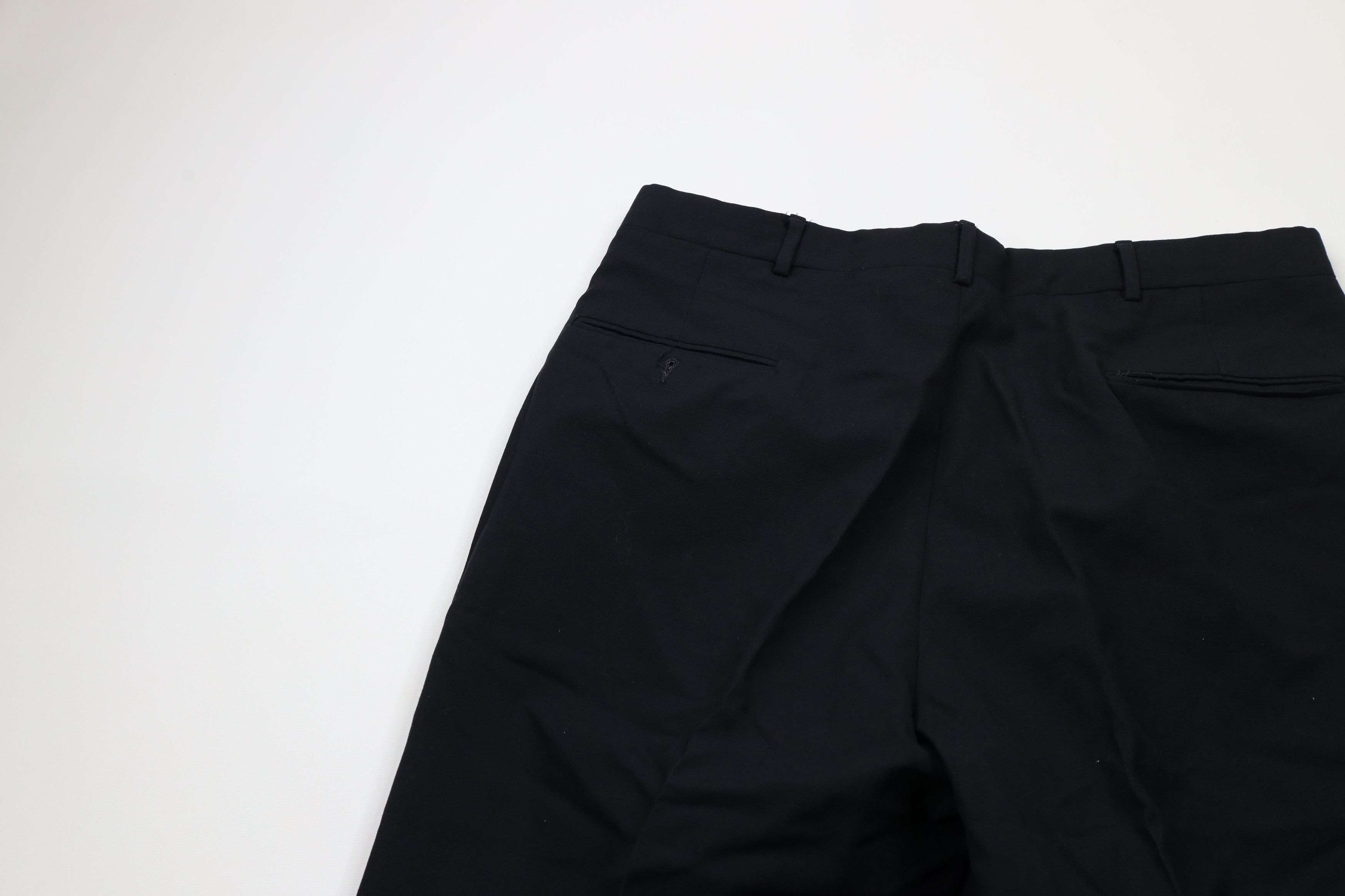 Vintage Vintage 90s Streetwear Cuffed Wide Leg Chino Pants Black USA Size US 34 / EU 50 - 8 Thumbnail
