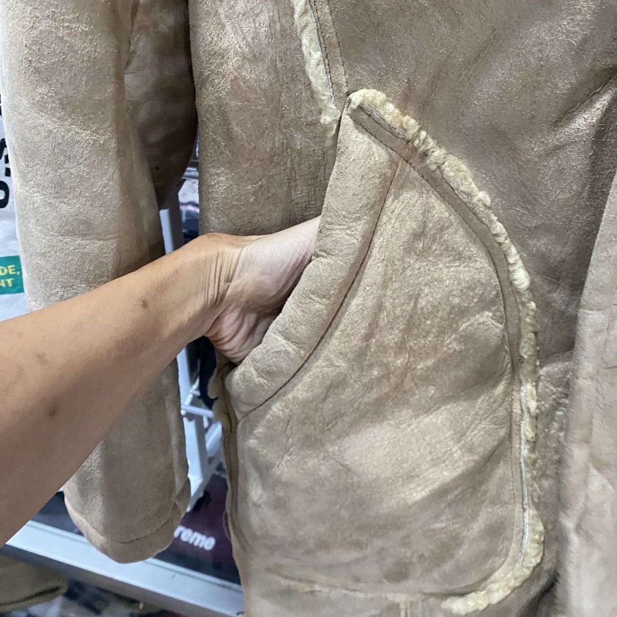 Schott Vintage Schott Sheepskin Shearling Jacket Coat Leather Size US S / EU 44-46 / 1 - 11 Thumbnail