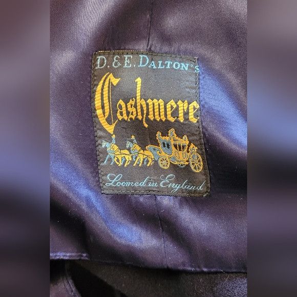 Vintage D. & E. Dalton Cashmere Long Vintage Peacoat Navy Blue - M Size US M / EU 48-50 / 2 - 11 Thumbnail