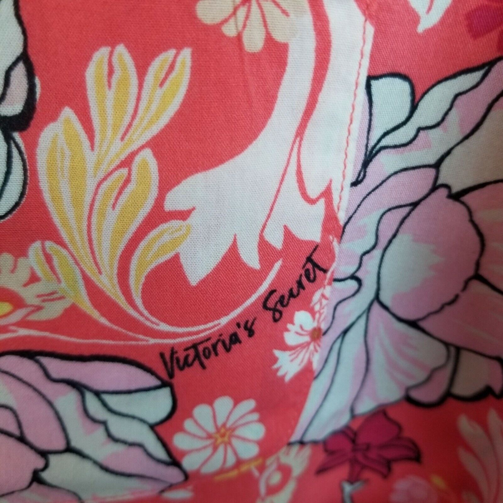 Victoria's Secret Victorias Secret Womens Floral 2-Pc Pajama Set Size S Sleep Size ONE SIZE - 4 Thumbnail