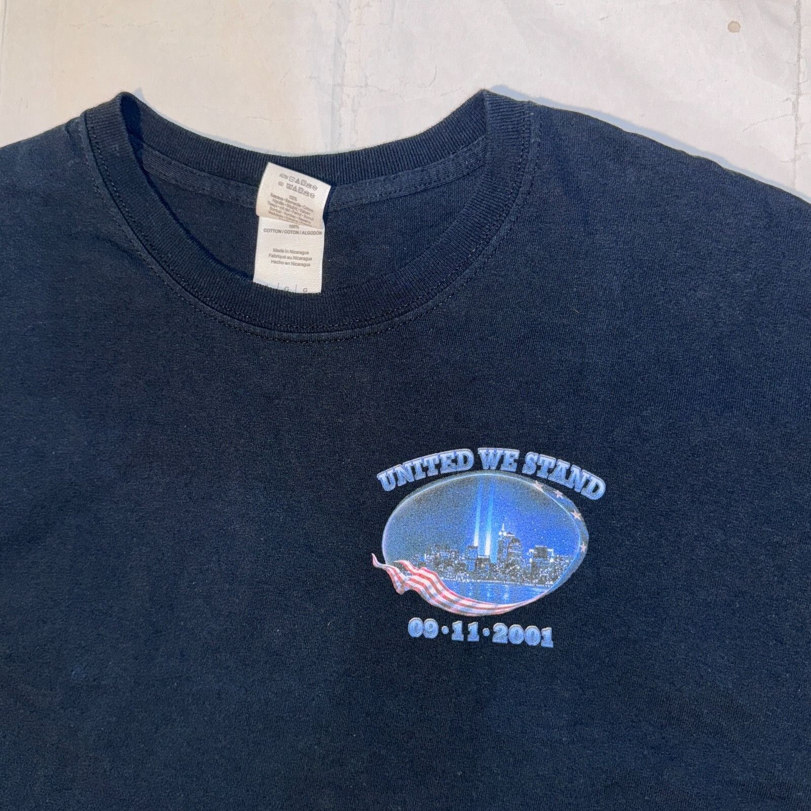 Gildan United We Stand 9/11 Freedom Is not Free American Bald Eagle Size US L / EU 52-54 / 3 - 3 Thumbnail