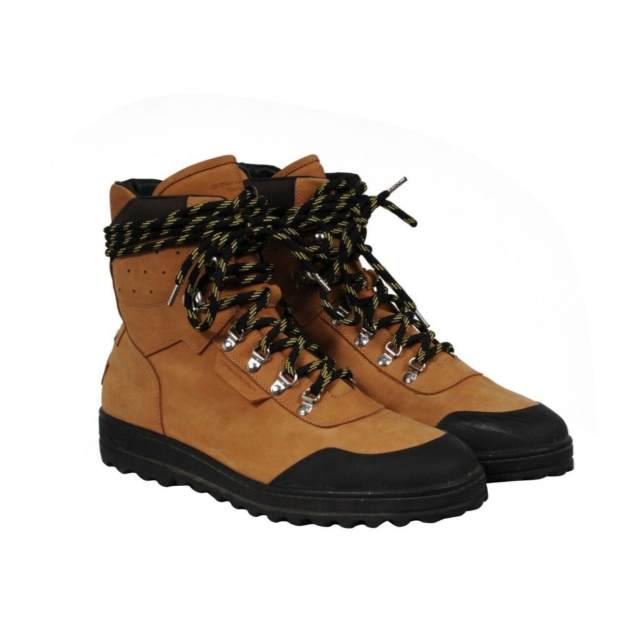 Off-White Hiking Boots Brown Tan Black Nubuck Size US 13 / EU 46 - 12 Thumbnail